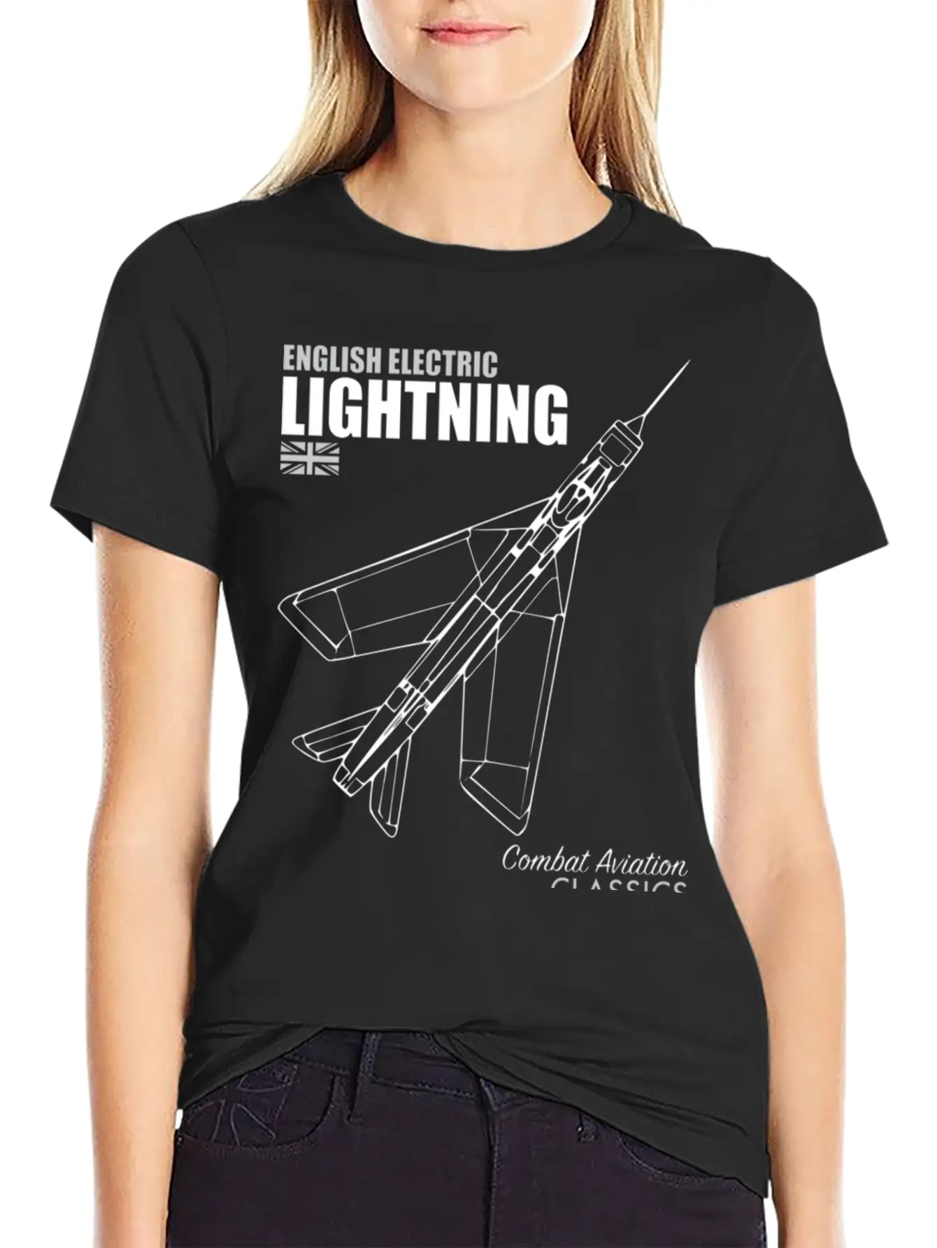 English Electric Lightning Hippie Stylish Everyday T-Shirt – Unisex Basic Cotton Tee