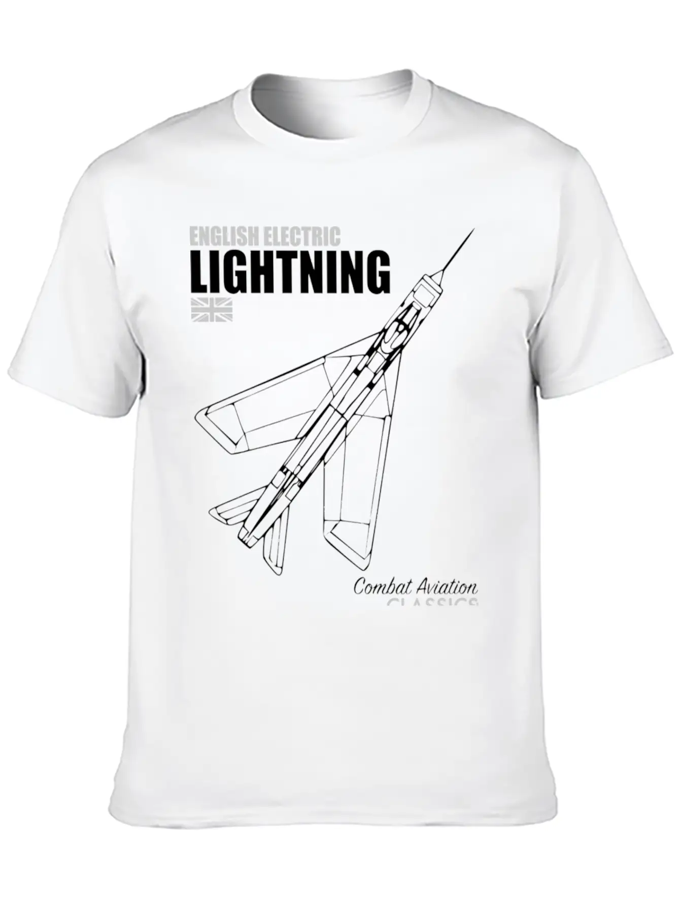 English Electric Lightning Hippie Stylish Everyday T-Shirt – Unisex Basic Cotton Tee