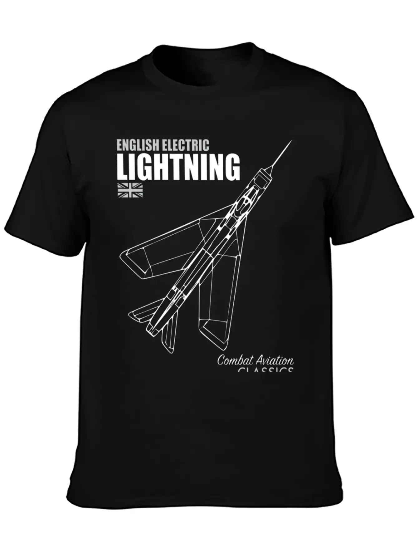 English Electric Lightning Hippie Stylish Everyday T-Shirt – Unisex Basic Cotton Tee