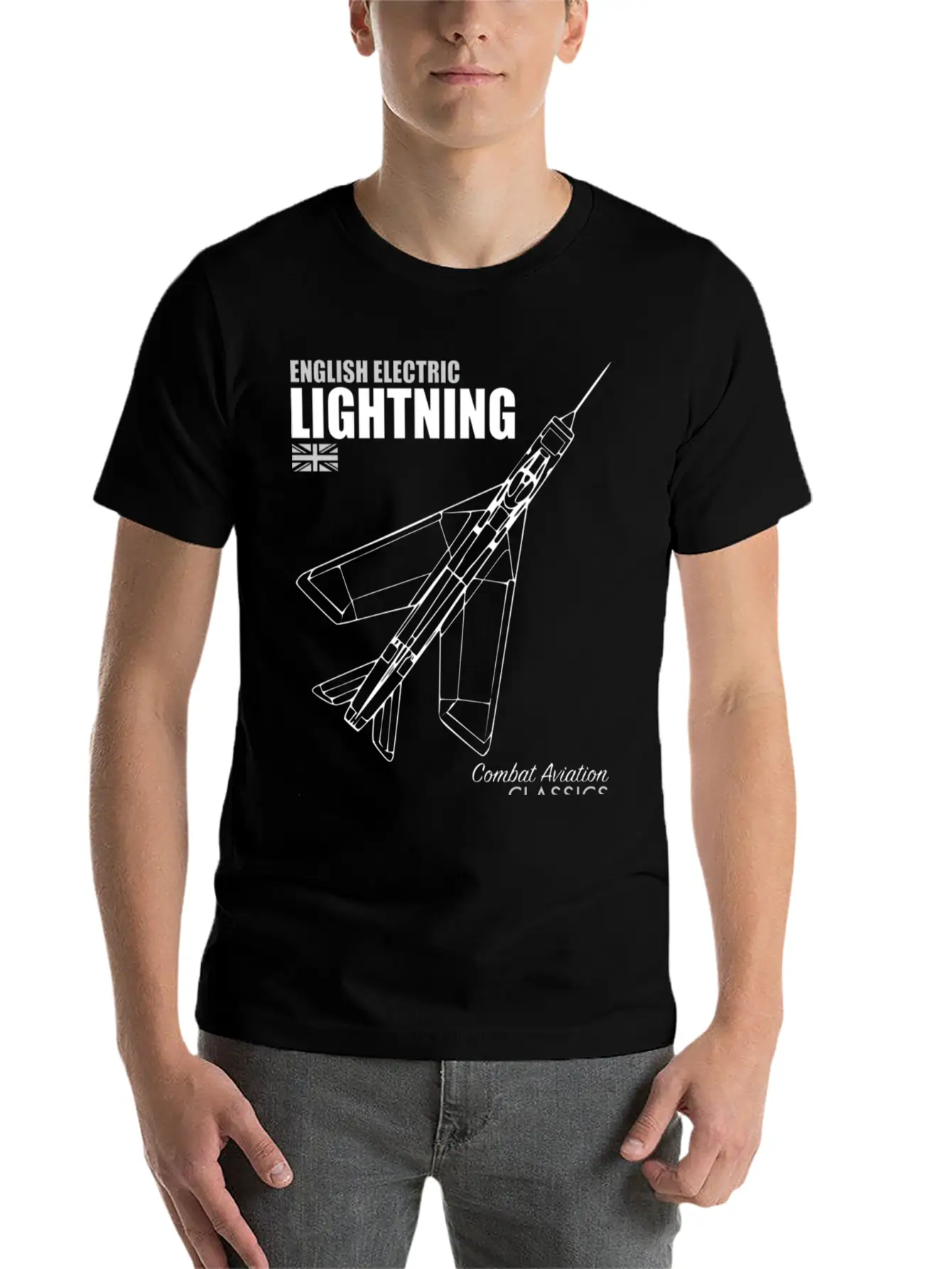 English Electric Lightning Hippie Stylish Everyday T-Shirt – Unisex Basic Cotton Tee
