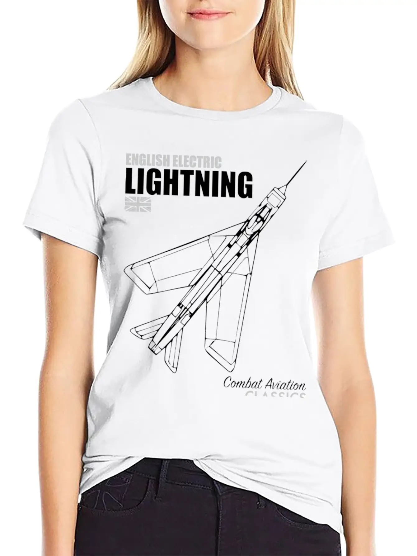 English Electric Lightning Hippie Stylish Everyday T-Shirt – Unisex Basic Cotton Tee