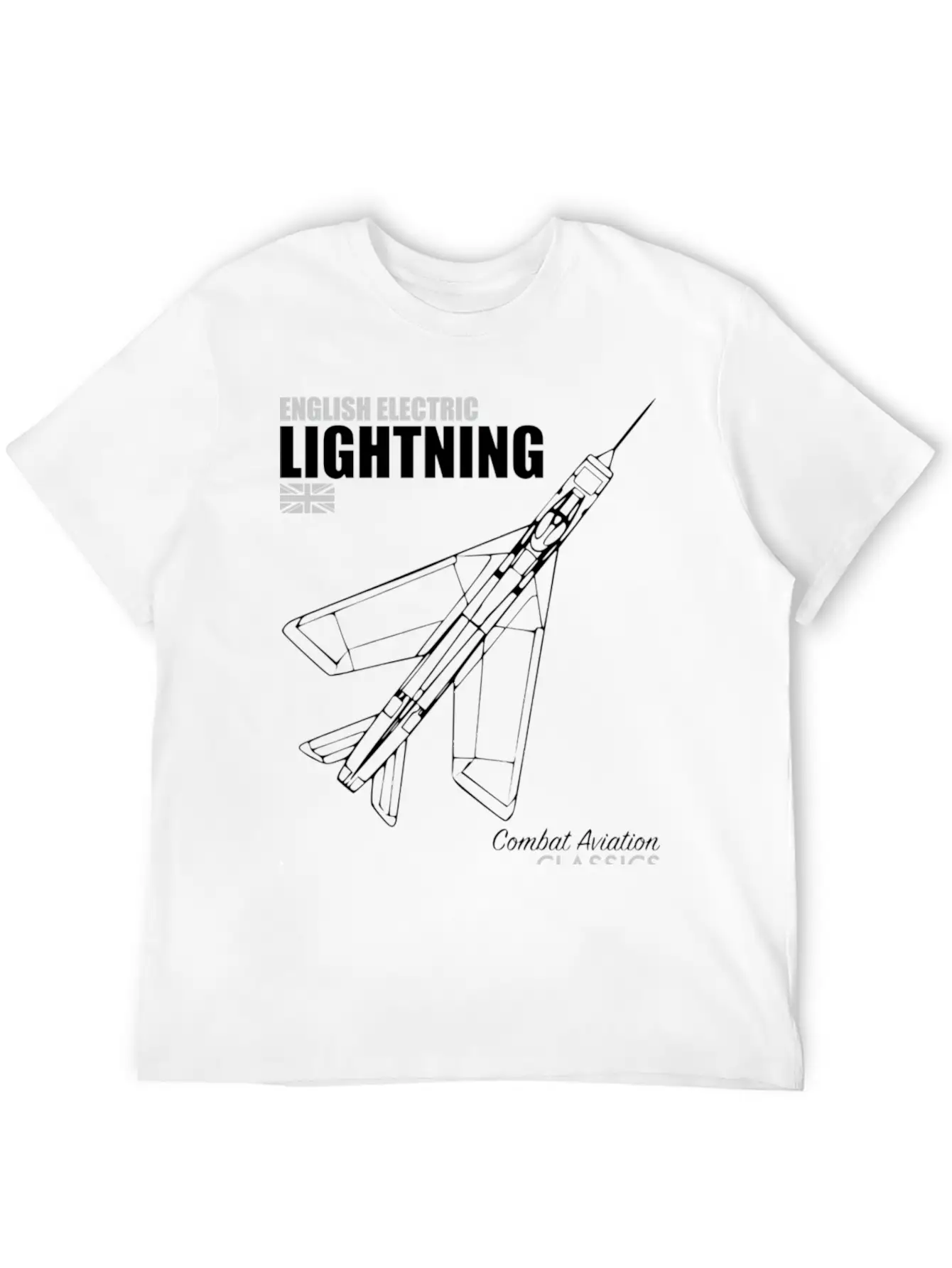English Electric Lightning Hippie Stylish Everyday T-Shirt – Unisex Basic Cotton Tee