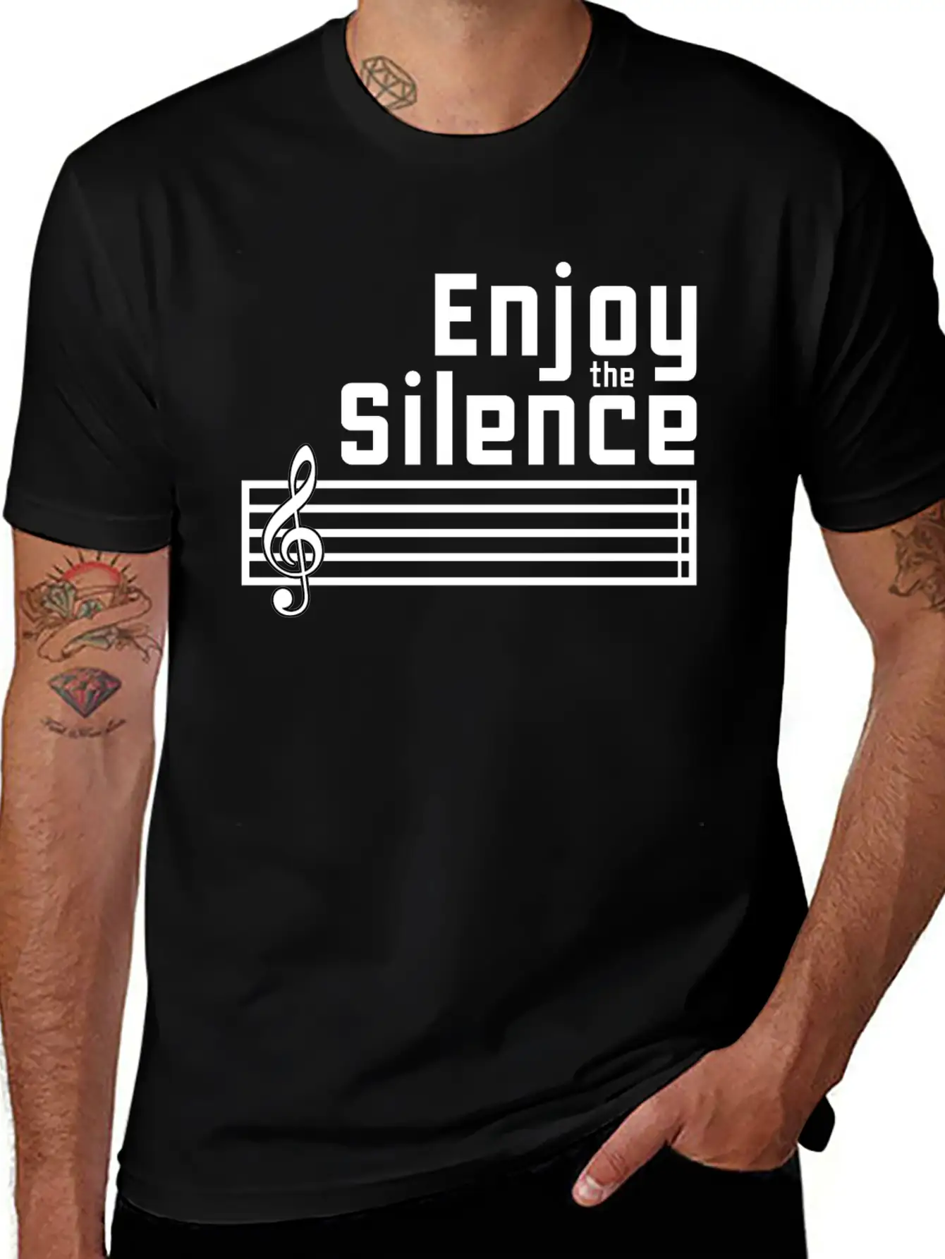 Enjoy The Silence Stylish Everyday T-Shirt – Unisex Basic Cotton Tee