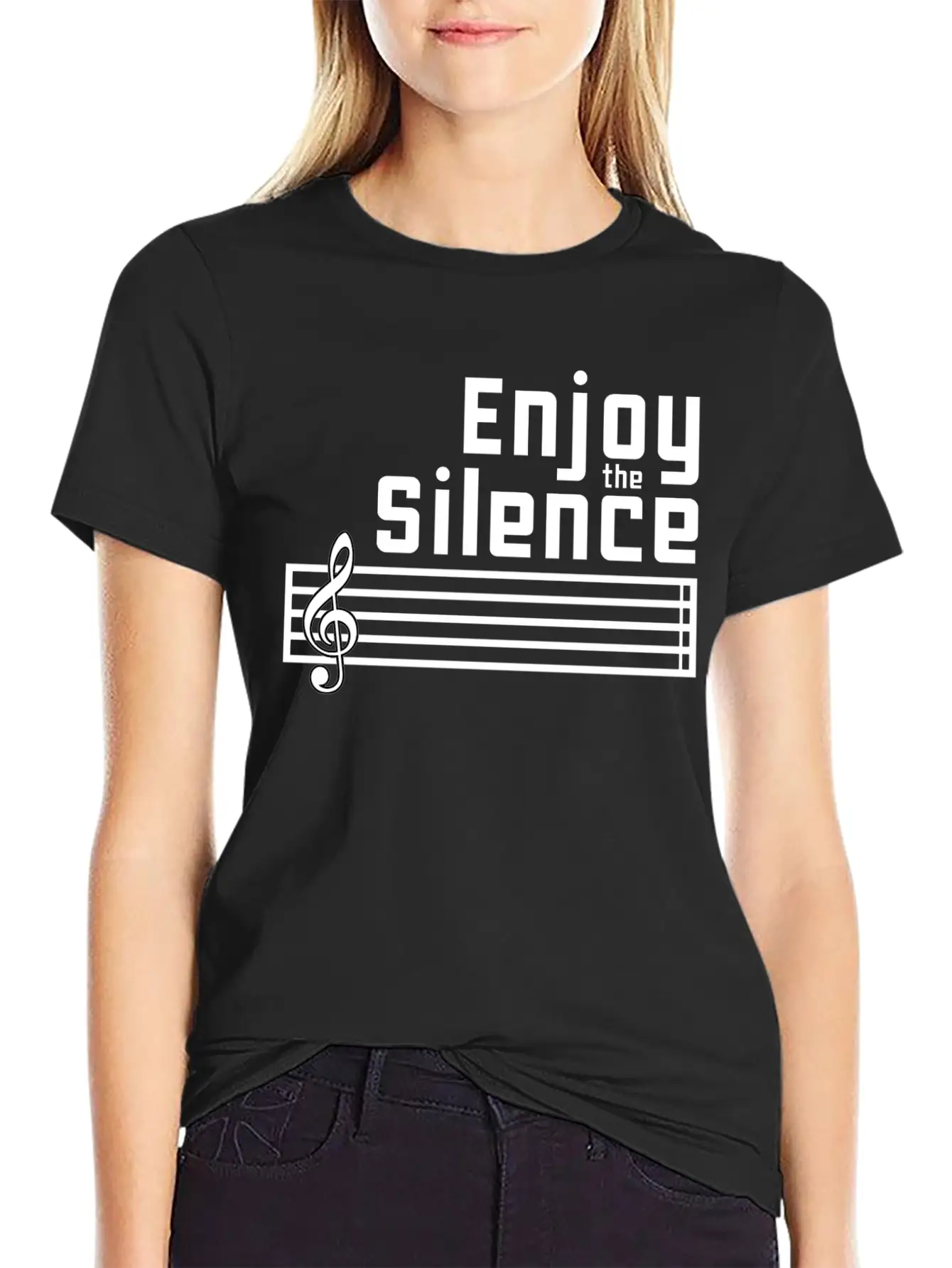 Enjoy The Silence Stylish Everyday T-Shirt – Unisex Basic Cotton Tee