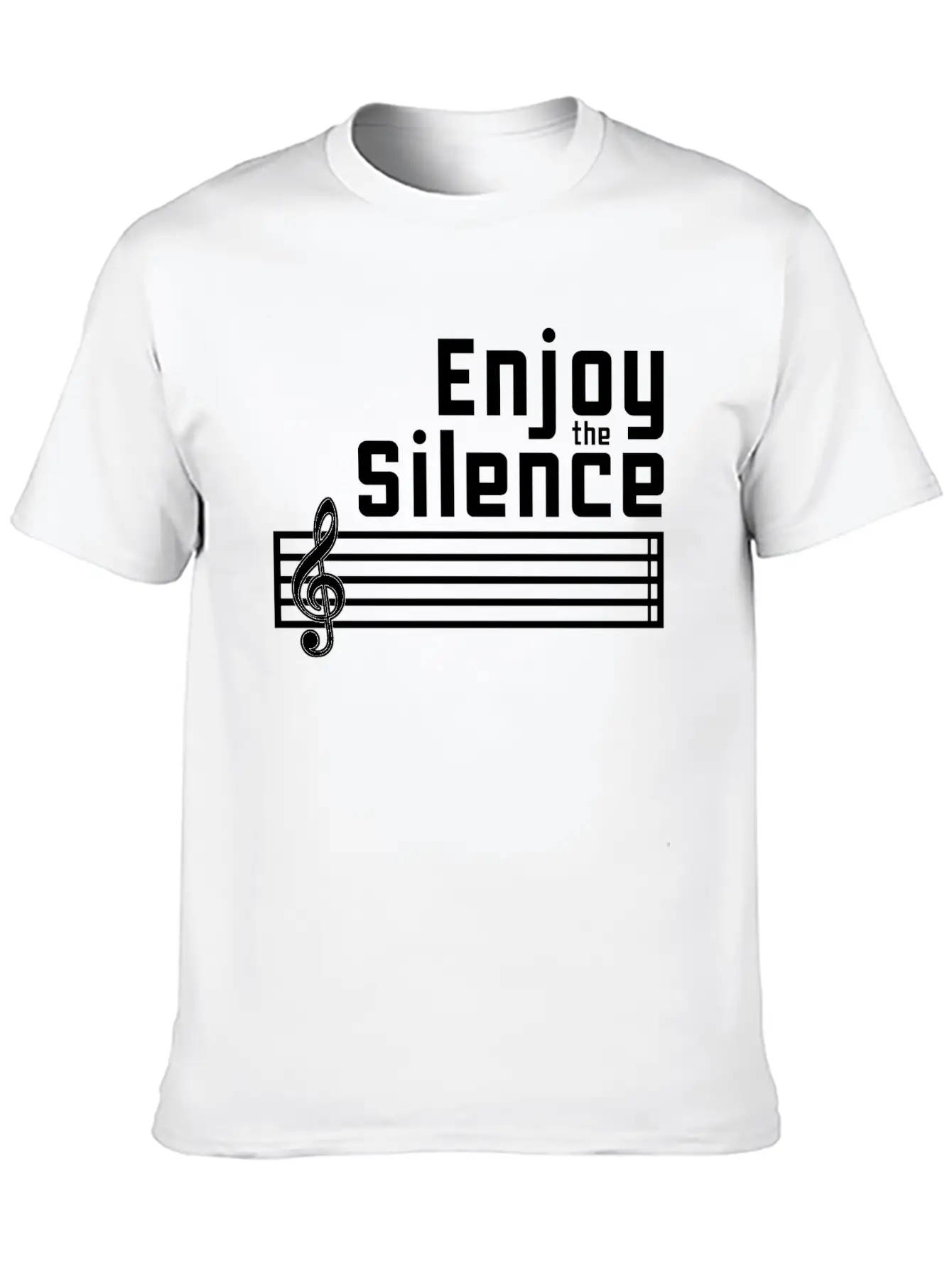 Enjoy The Silence Stylish Everyday T-Shirt – Unisex Basic Cotton Tee