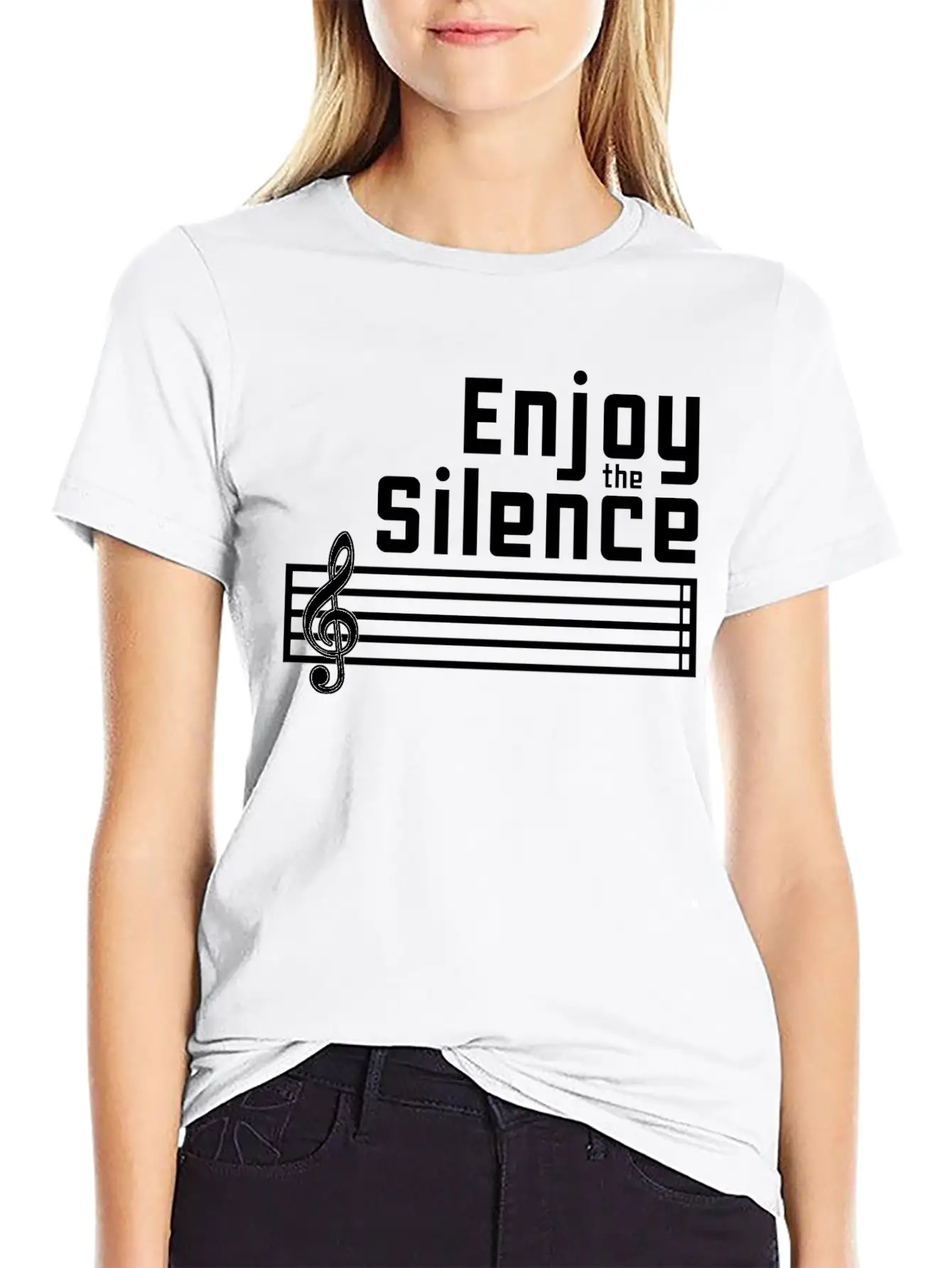 Enjoy The Silence Stylish Everyday T-Shirt – Unisex Basic Cotton Tee