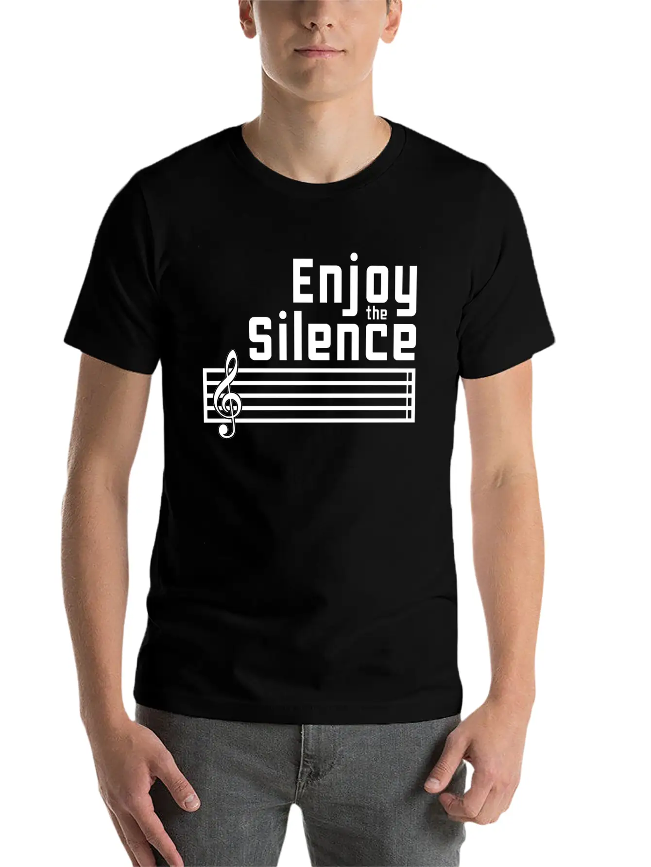 Enjoy The Silence Stylish Everyday T-Shirt – Unisex Basic Cotton Tee