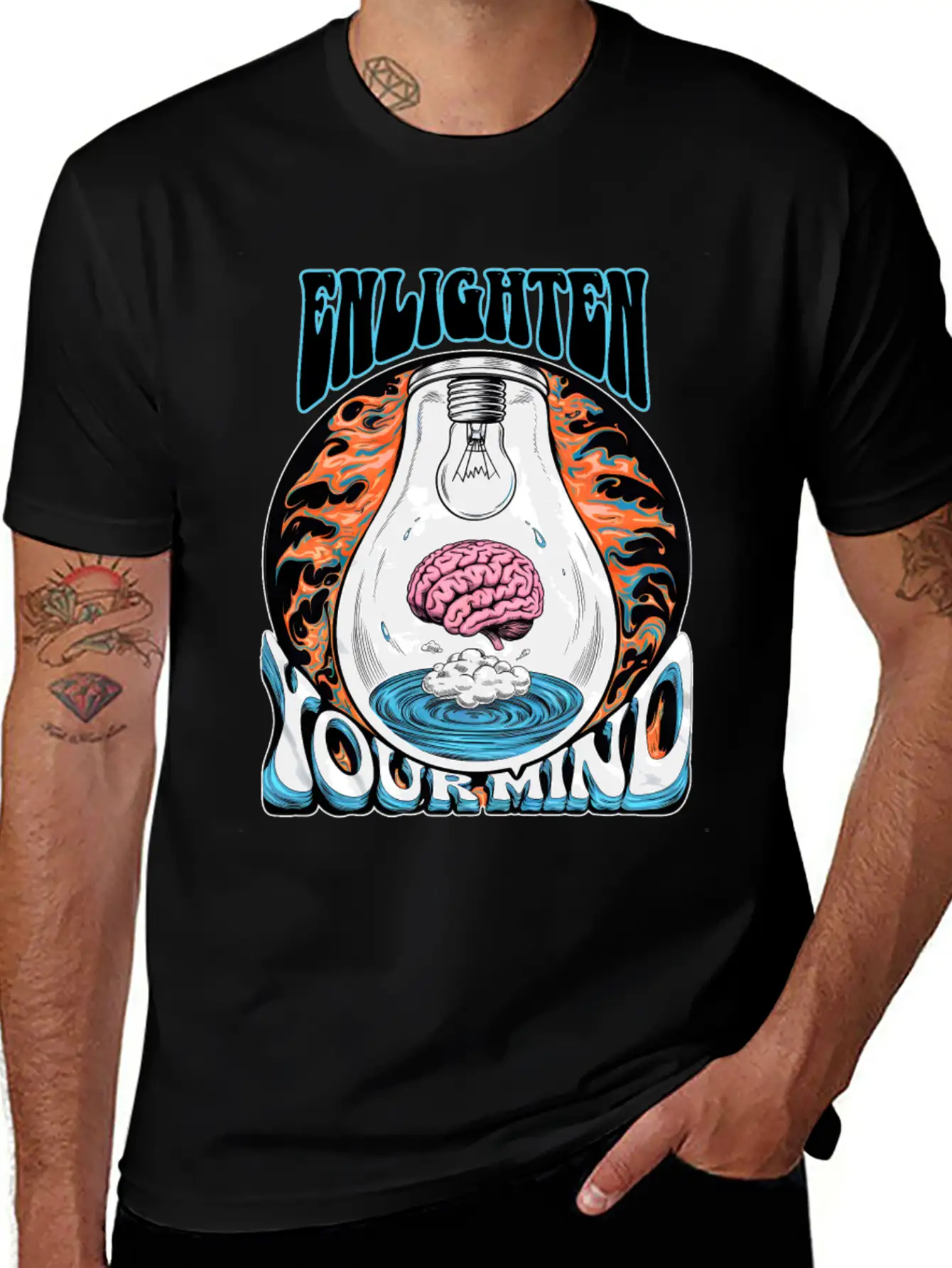 Enlighten Your Mind Basic Graphic T-Shirt – Daily Comfort In Soft Cotton