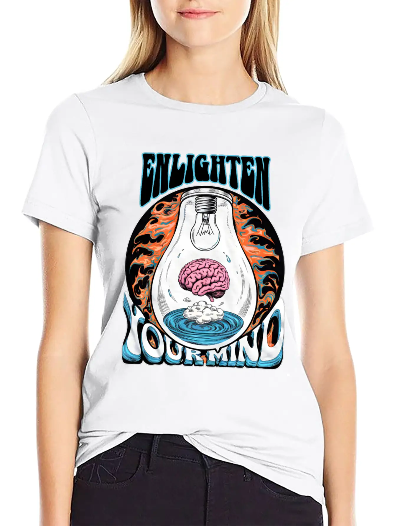 Enlighten Your Mind Basic Graphic T-Shirt – Daily Comfort In Soft Cotton