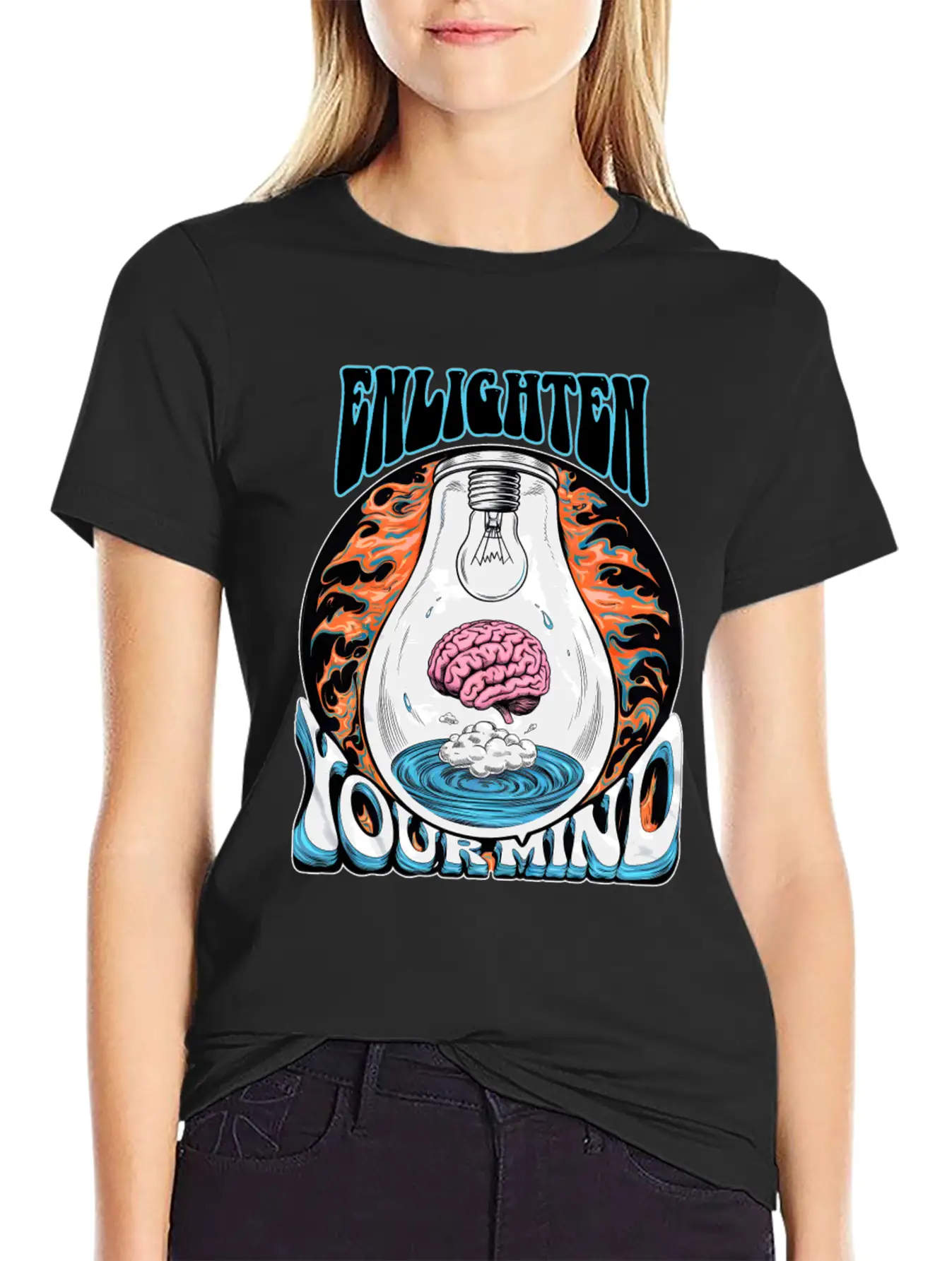 Enlighten Your Mind Basic Graphic T-Shirt – Daily Comfort In Soft Cotton
