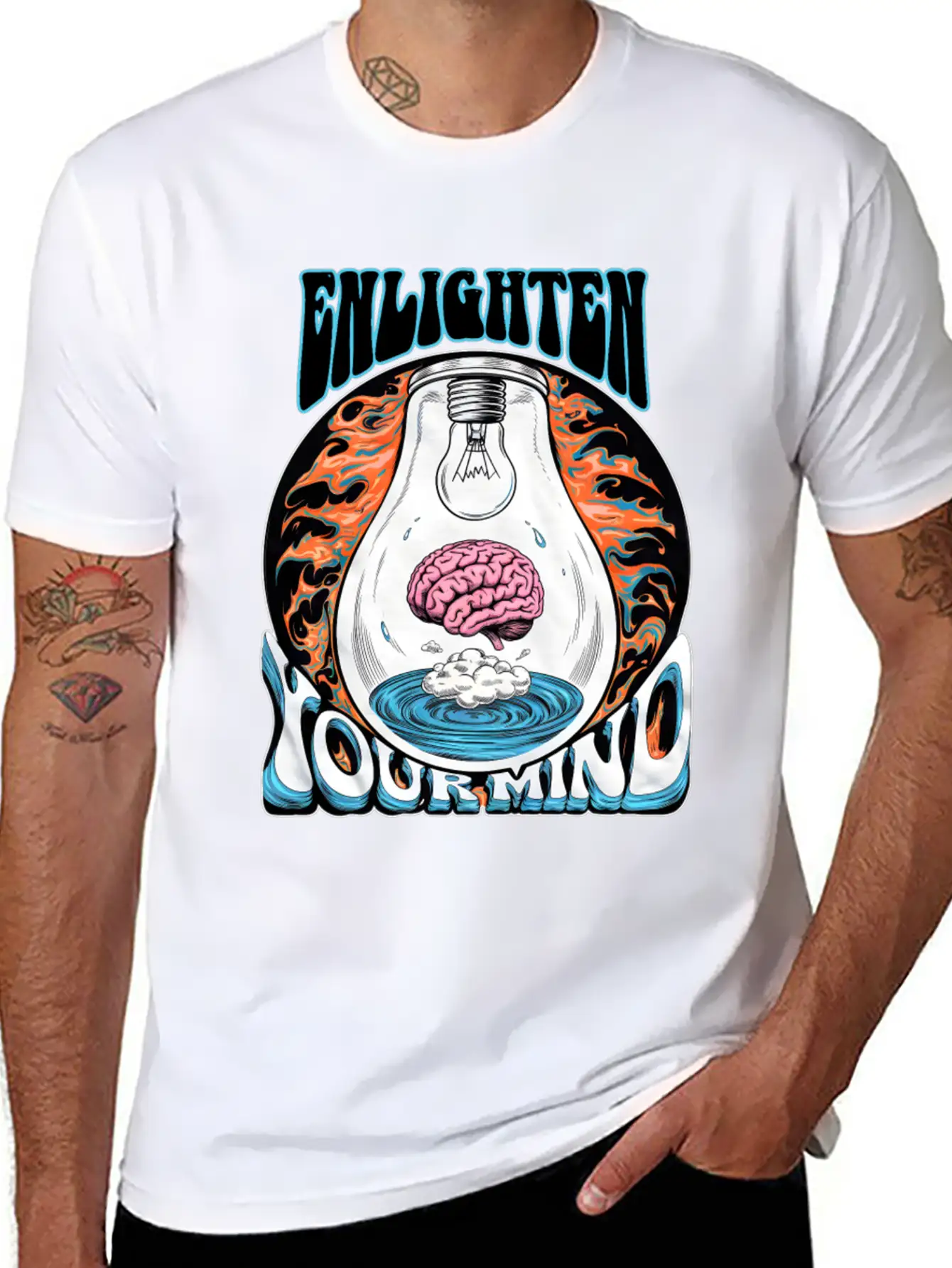 Enlighten Your Mind Basic Graphic T-Shirt – Daily Comfort In Soft Cotton
