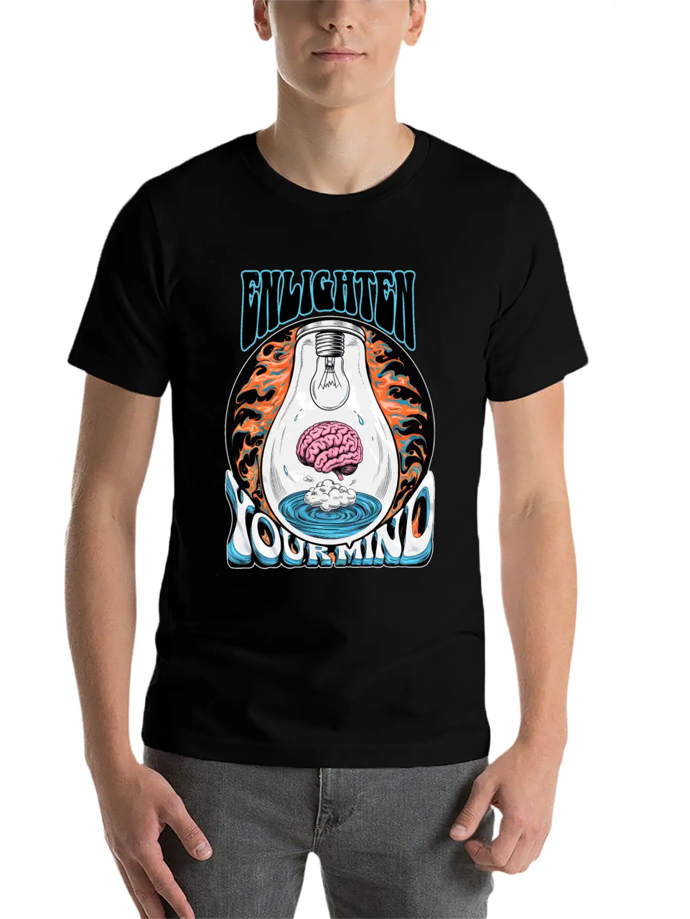 Enlighten Your Mind Basic Graphic T-Shirt – Daily Comfort In Soft Cotton