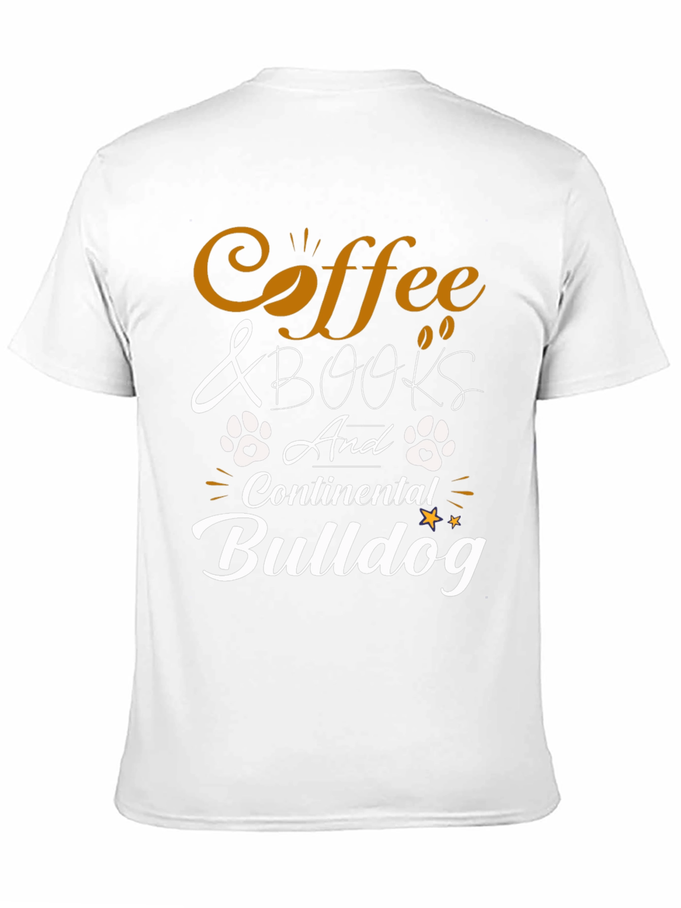 Coffee & Books Continental Bulldog T-Shirt