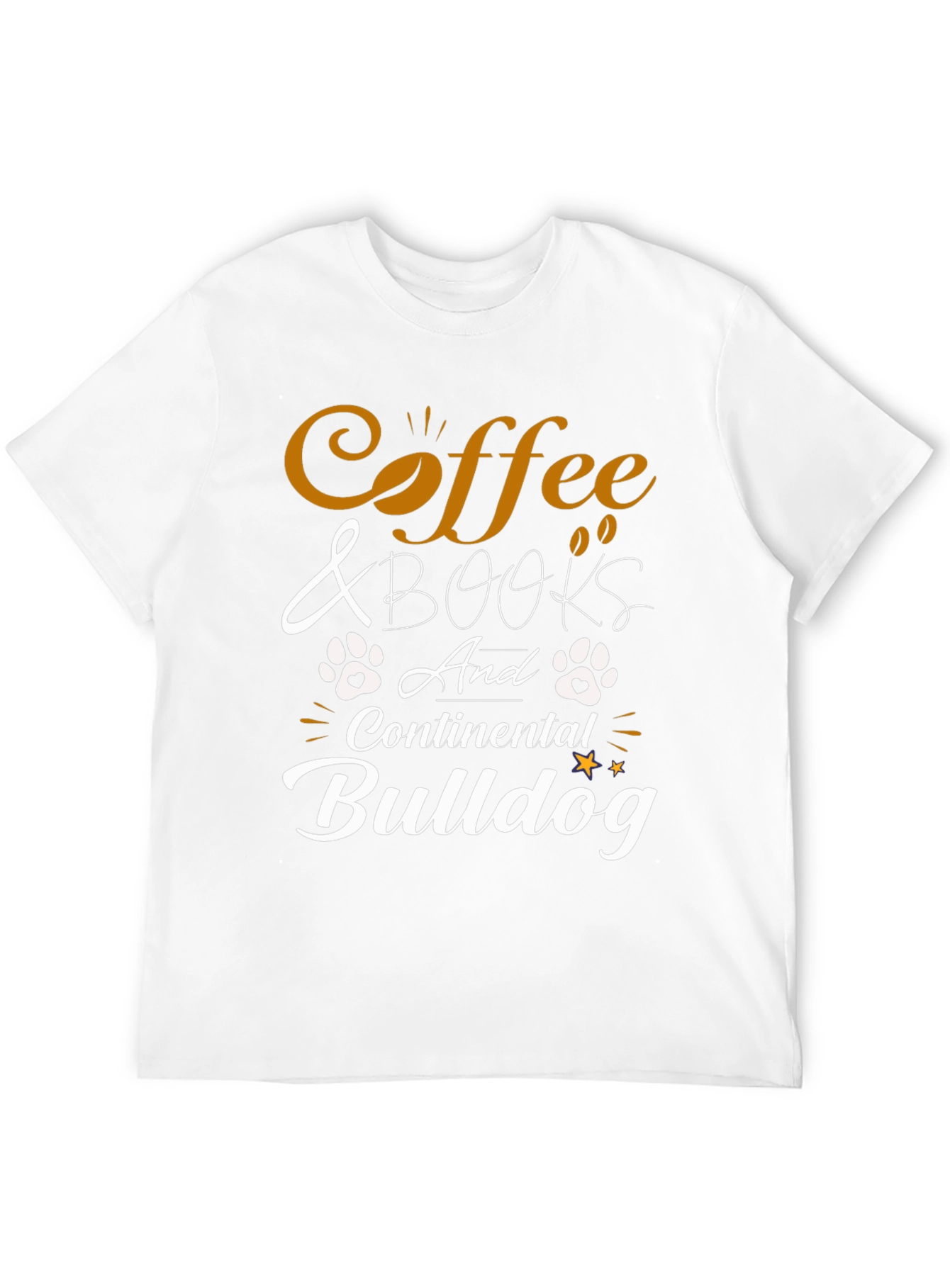 Coffee & Books Continental Bulldog T-Shirt