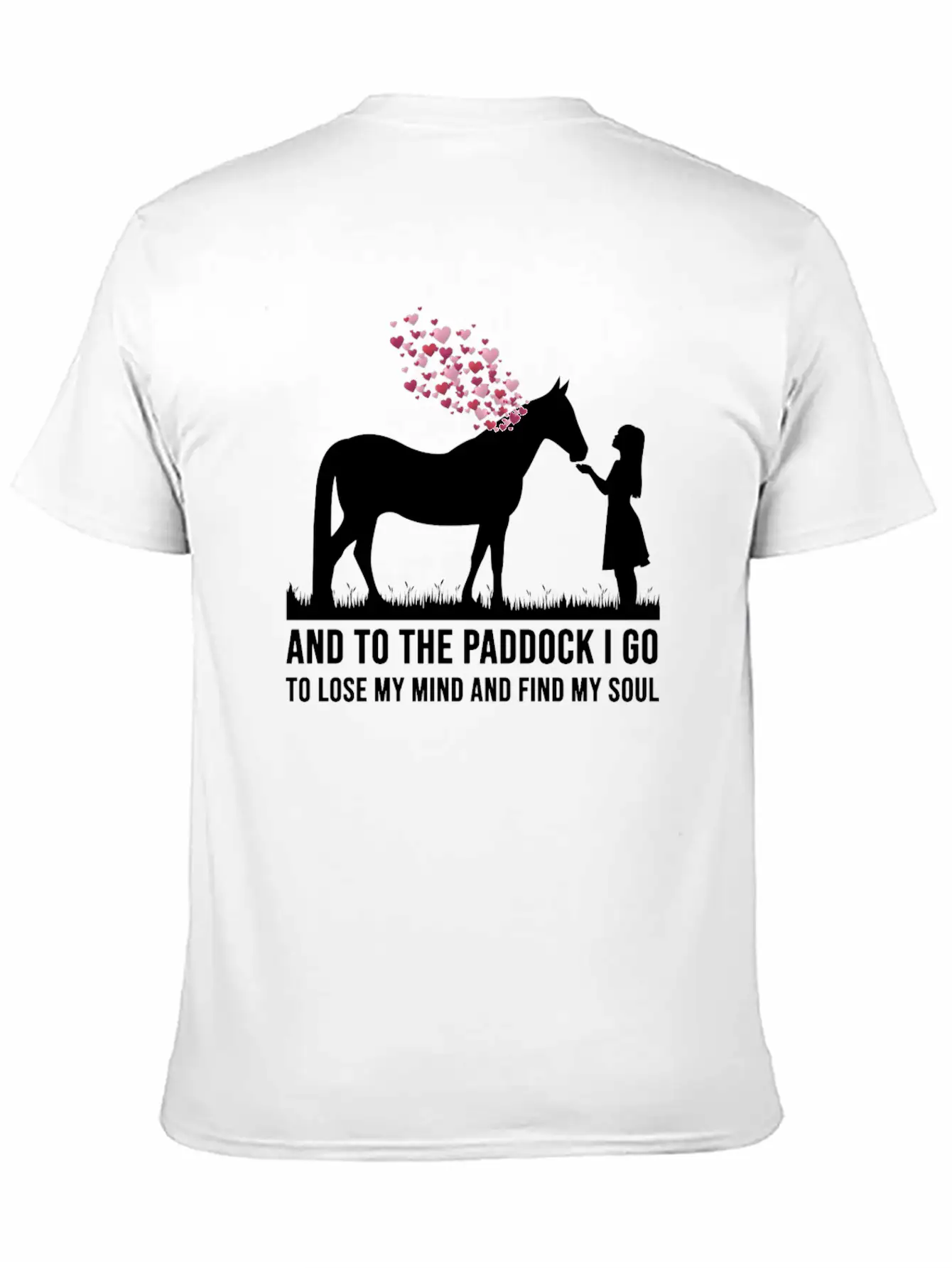 Equestrian Horses Girls Funny Quotes Riding Horse Basic Graphic T-Shirt – Daily Comfort In Soft Cotton