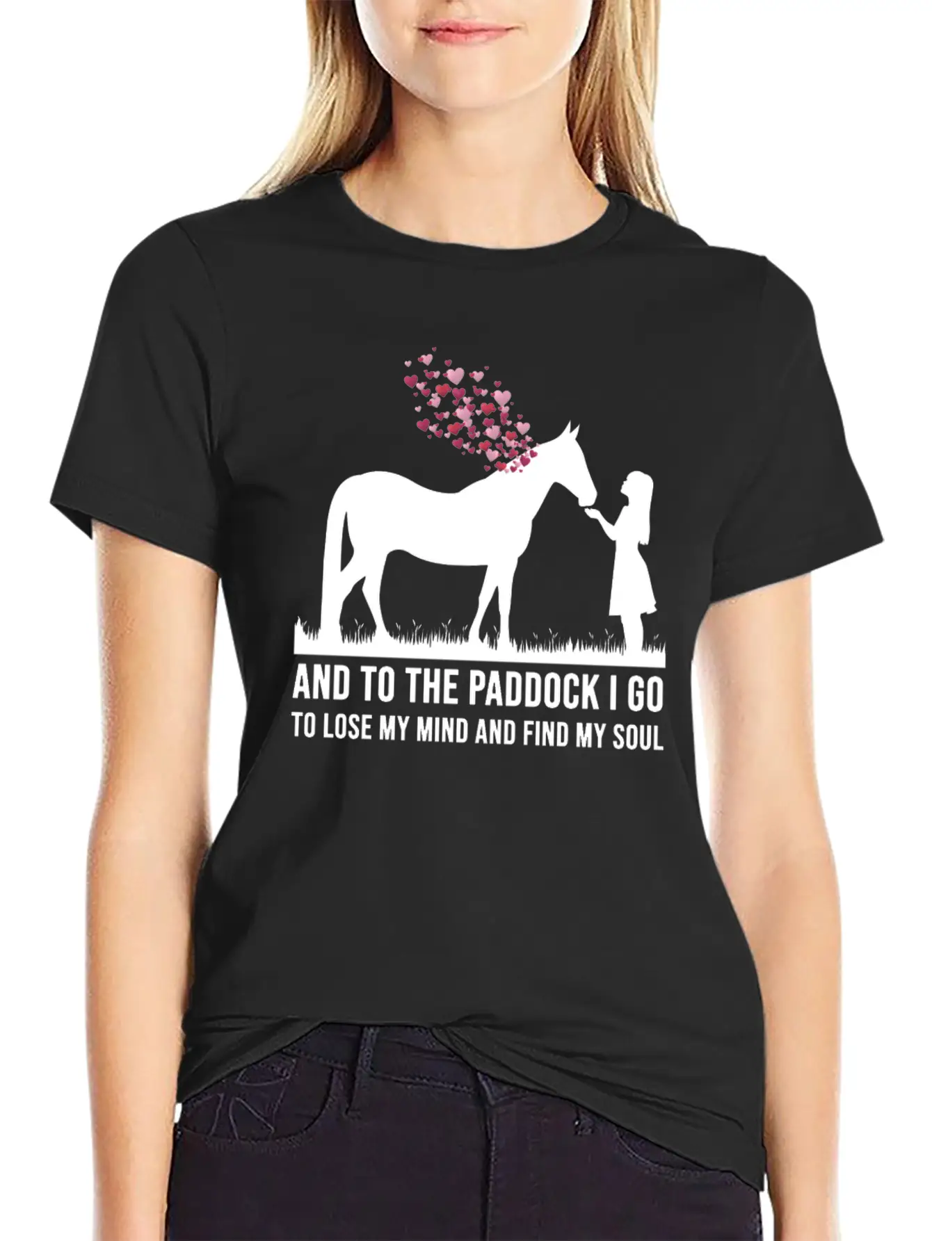 Equestrian Horses Girls Funny Quotes Riding Horse Basic Graphic T-Shirt – Daily Comfort In Soft Cotton