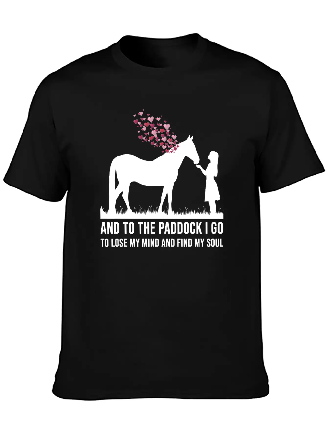 Equestrian Horses Girls Funny Quotes Riding Horse Basic Graphic T-Shirt – Daily Comfort In Soft Cotton