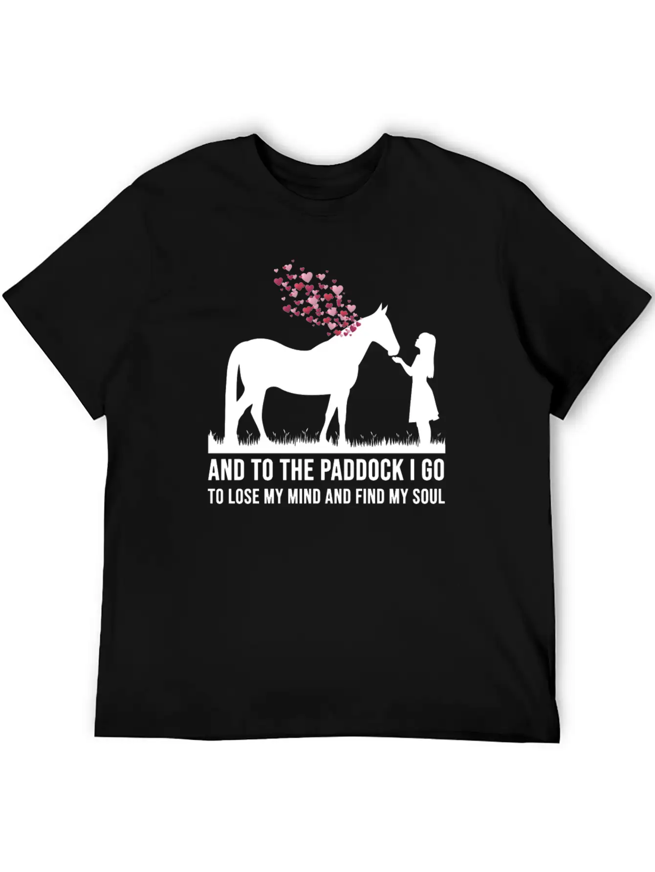 Equestrian Horses Girls Funny Quotes Riding Horse Basic Graphic T-Shirt – Daily Comfort In Soft Cotton
