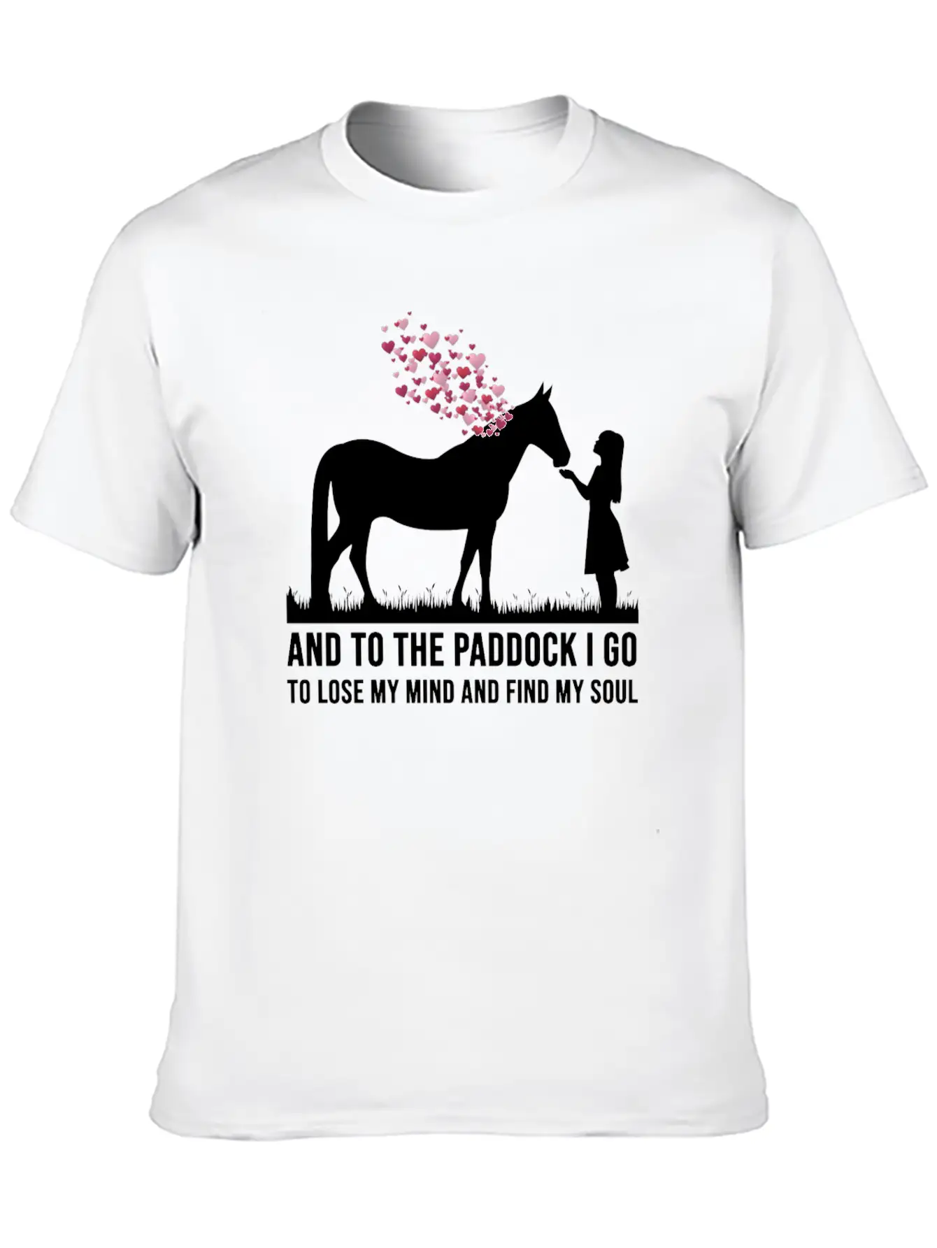 Equestrian Horses Girls Funny Quotes Riding Horse Basic Graphic T-Shirt – Daily Comfort In Soft Cotton