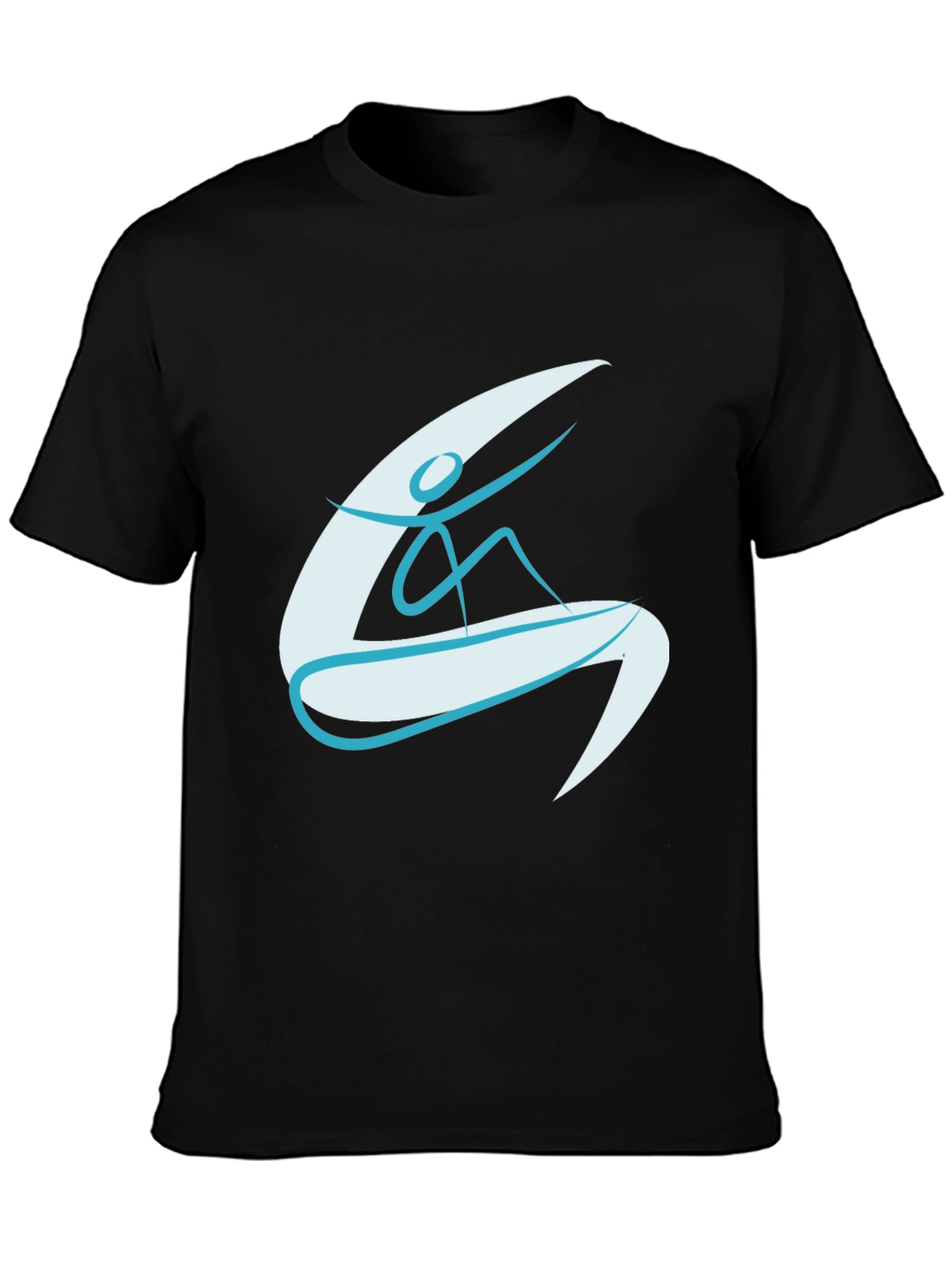 Abstract Surfboarder Graphic Tee