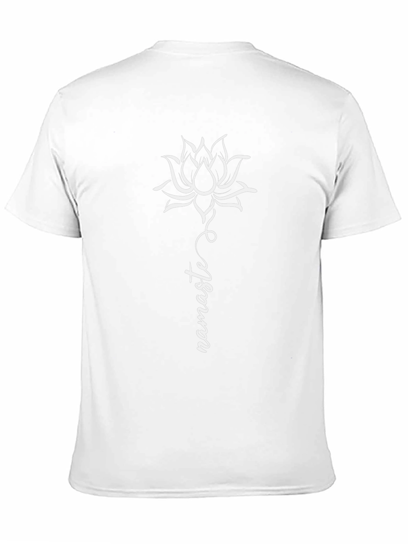 Namaste Lotus Flower Black T-Shirt