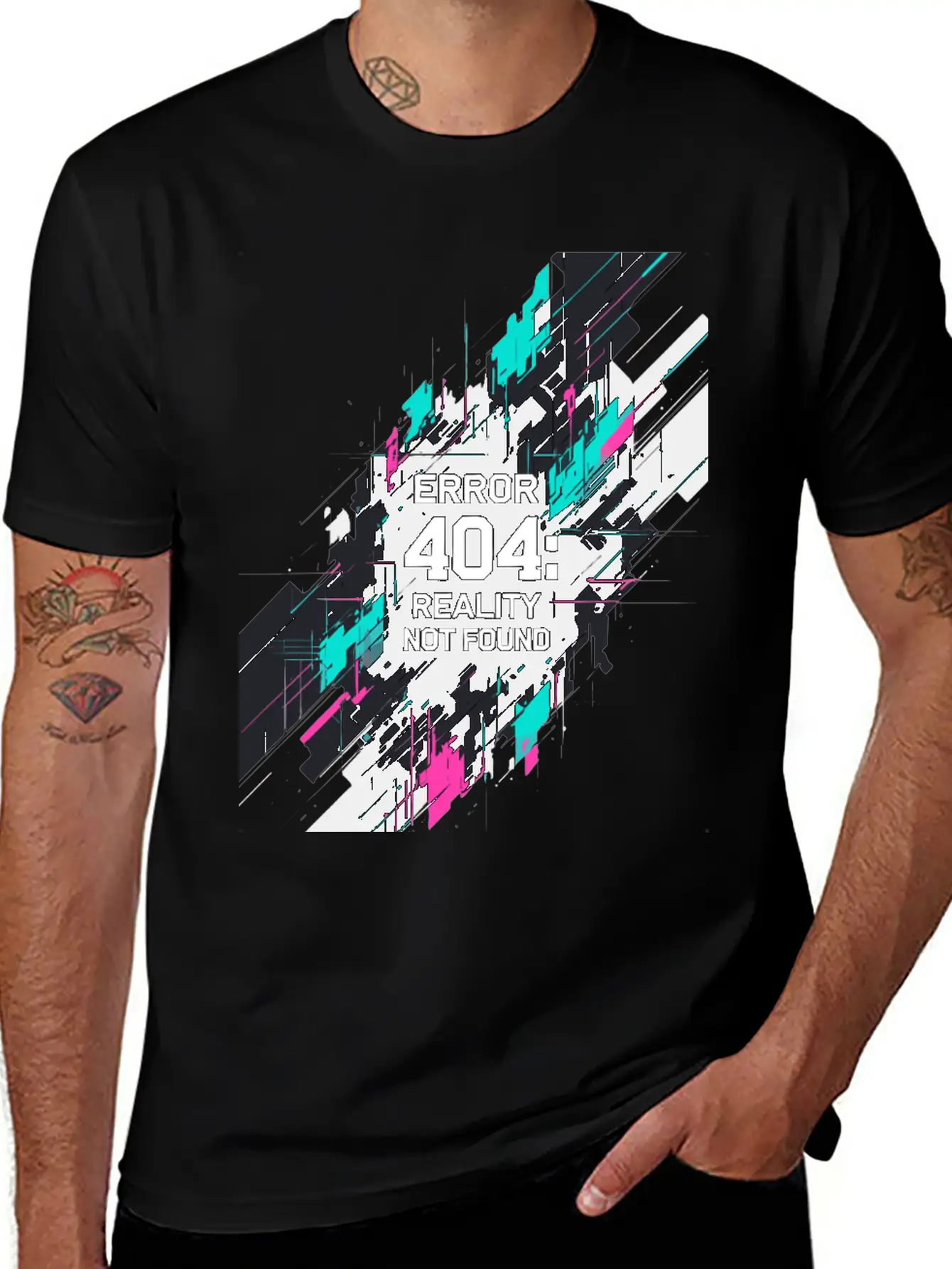 Error: 404 Reality Not Found. Stylish Everyday T-Shirt – Unisex Basic Cotton Tee