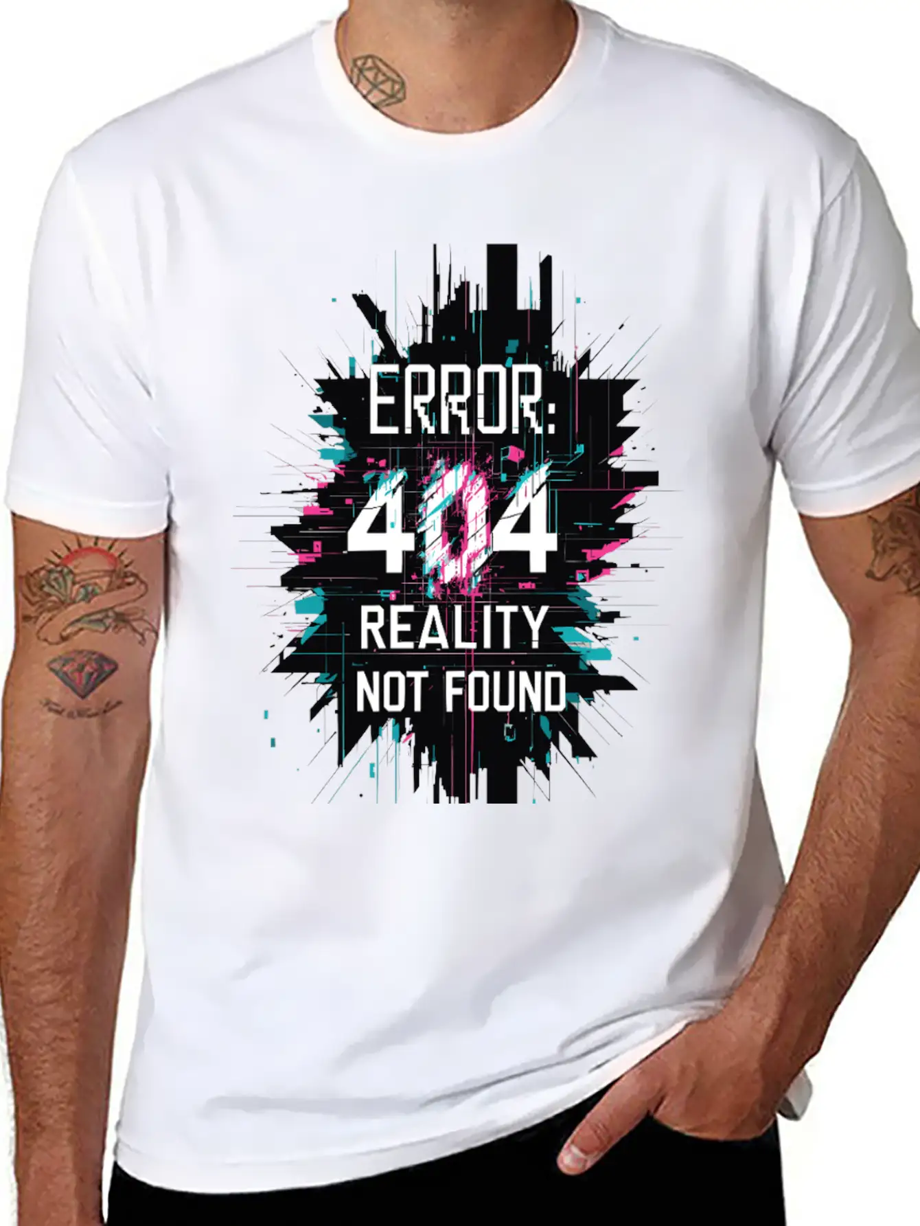 Error: 404 Reality Not Found. Unisex Short Sleeve Soft Cotton T-Shirt – Casual Everyday Wear