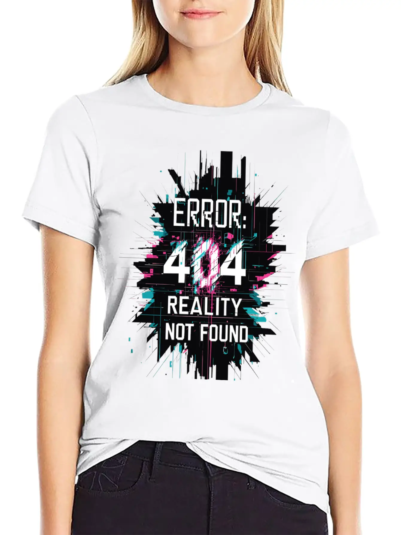 Error: 404 Reality Not Found. Unisex Short Sleeve Soft Cotton T-Shirt – Casual Everyday Wear