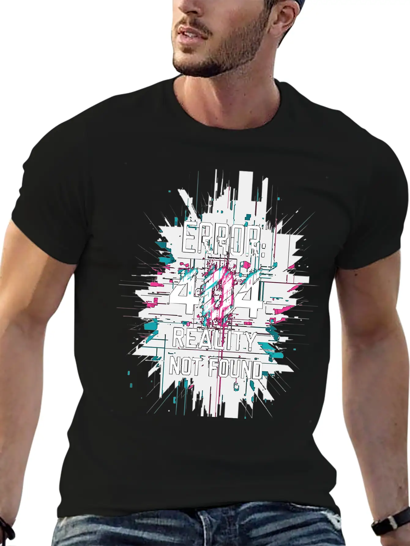 Error: 404 Reality Not Found. Unisex Short Sleeve Soft Cotton T-Shirt – Casual Everyday Wear