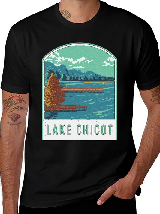 Lake Chicot Graphic Tee - Vintage Style