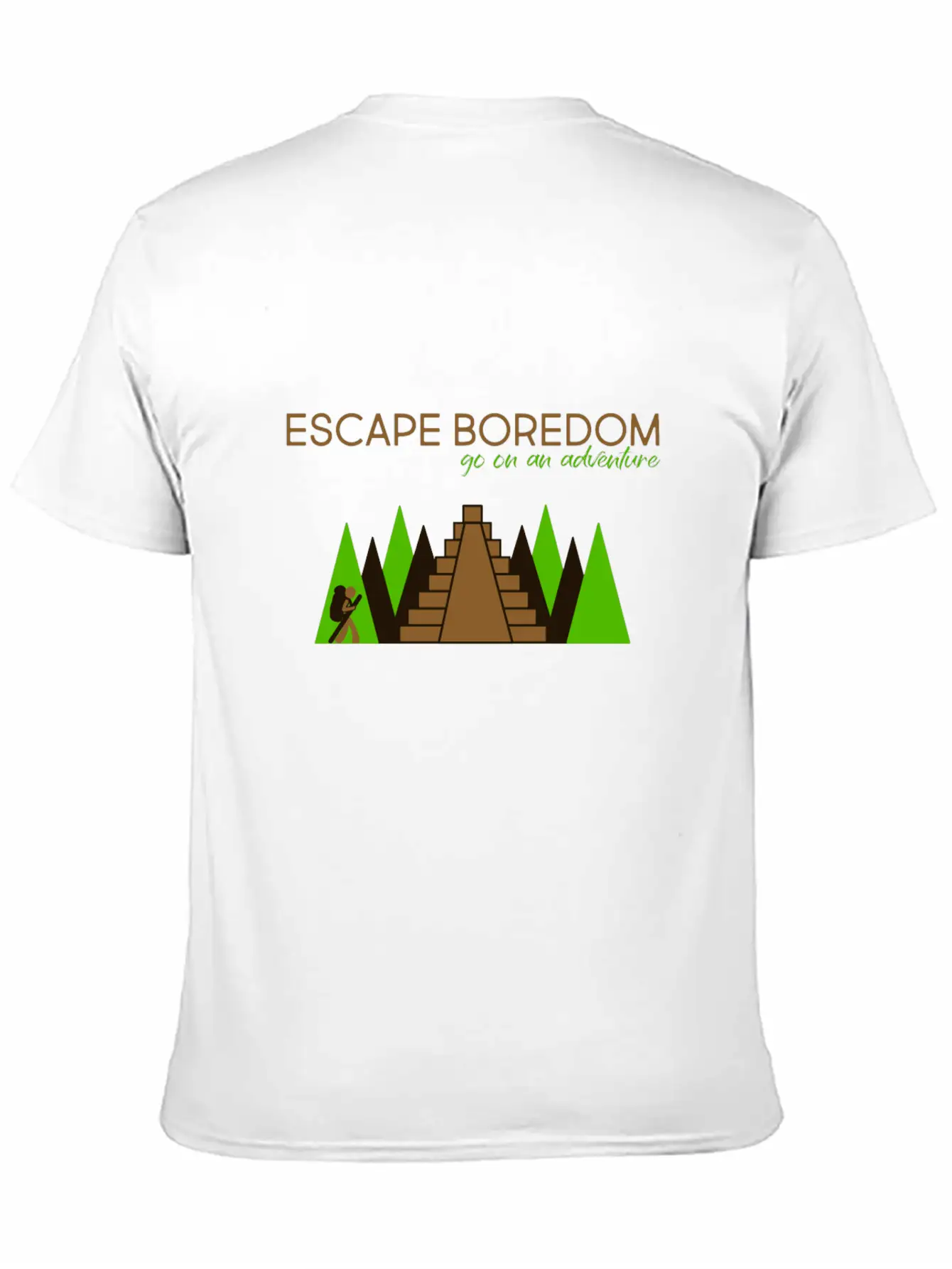 Escape Boredom: Go On An Adventure Basic Graphic T-Shirt – Daily Comfort In Soft Cotton