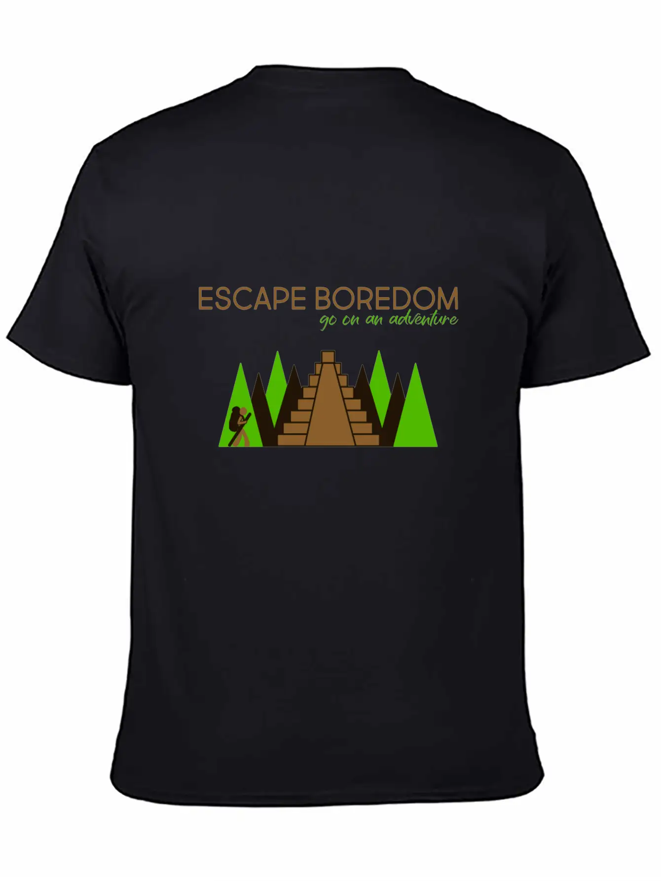 Escape Boredom: Go On An Adventure Basic Graphic T-Shirt – Daily Comfort In Soft Cotton