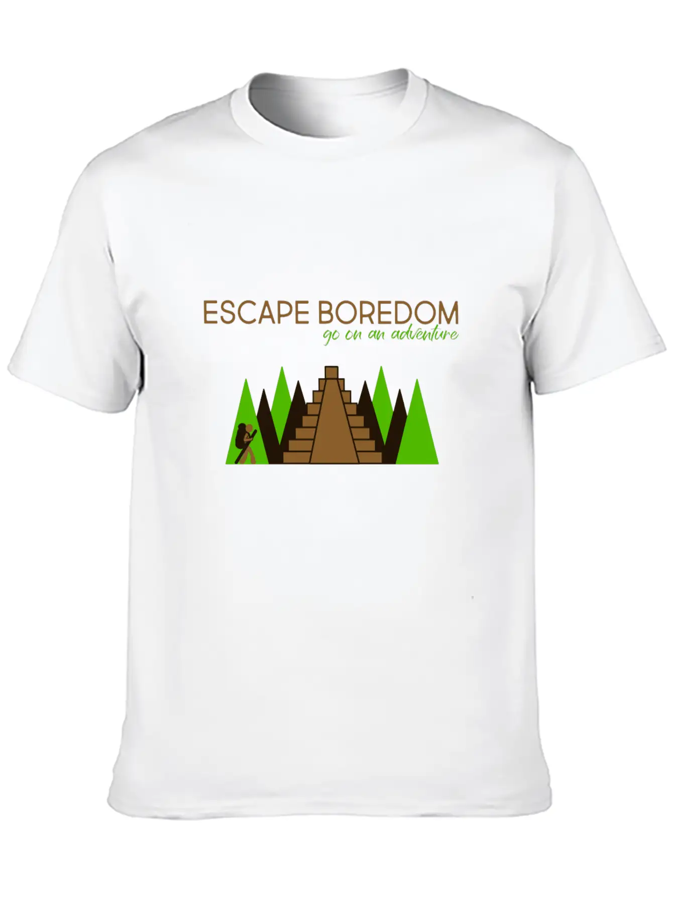 Escape Boredom: Go On An Adventure Basic Graphic T-Shirt – Daily Comfort In Soft Cotton