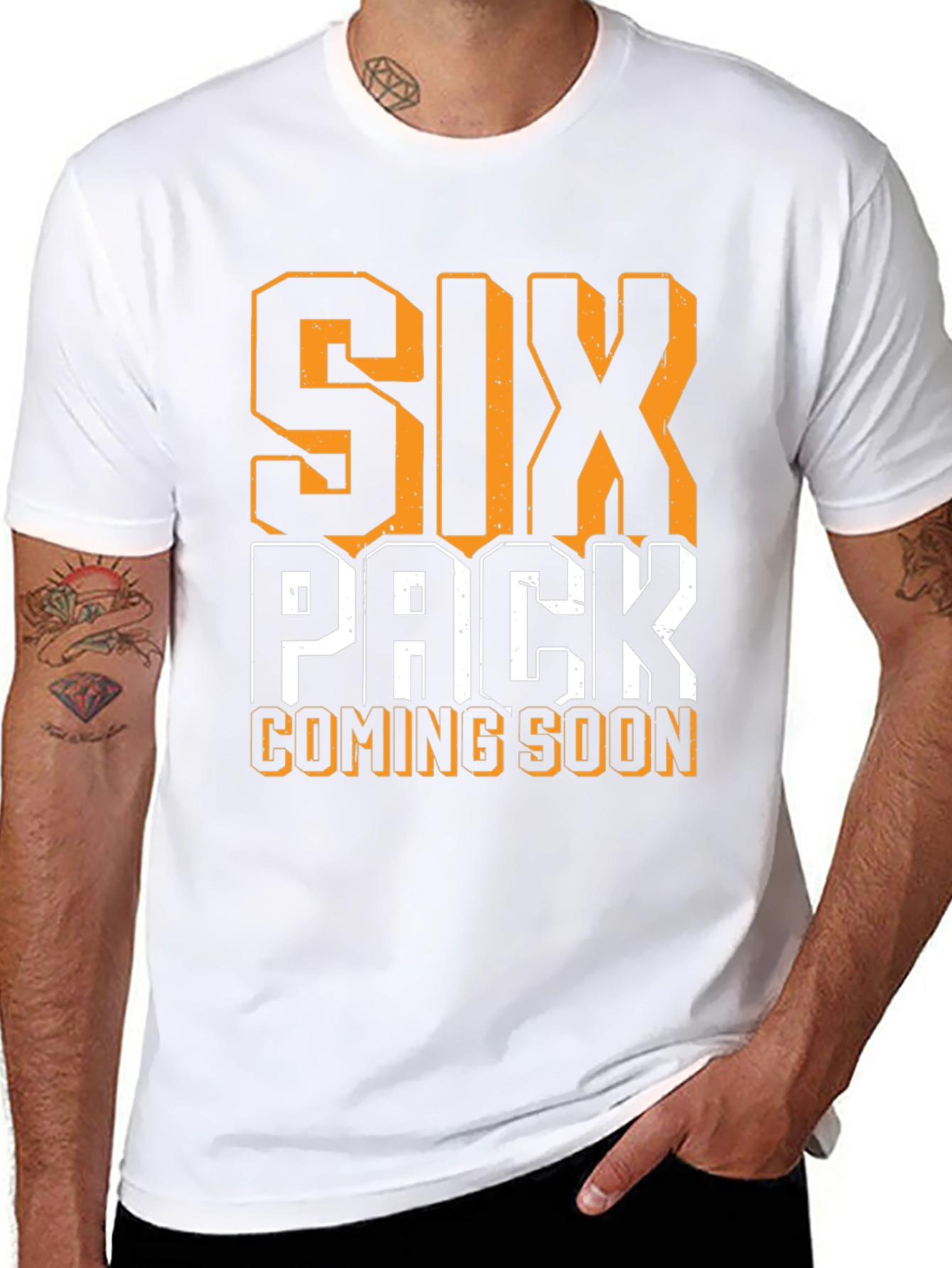 Six Pack Coming Soon Mens T-Shirt
