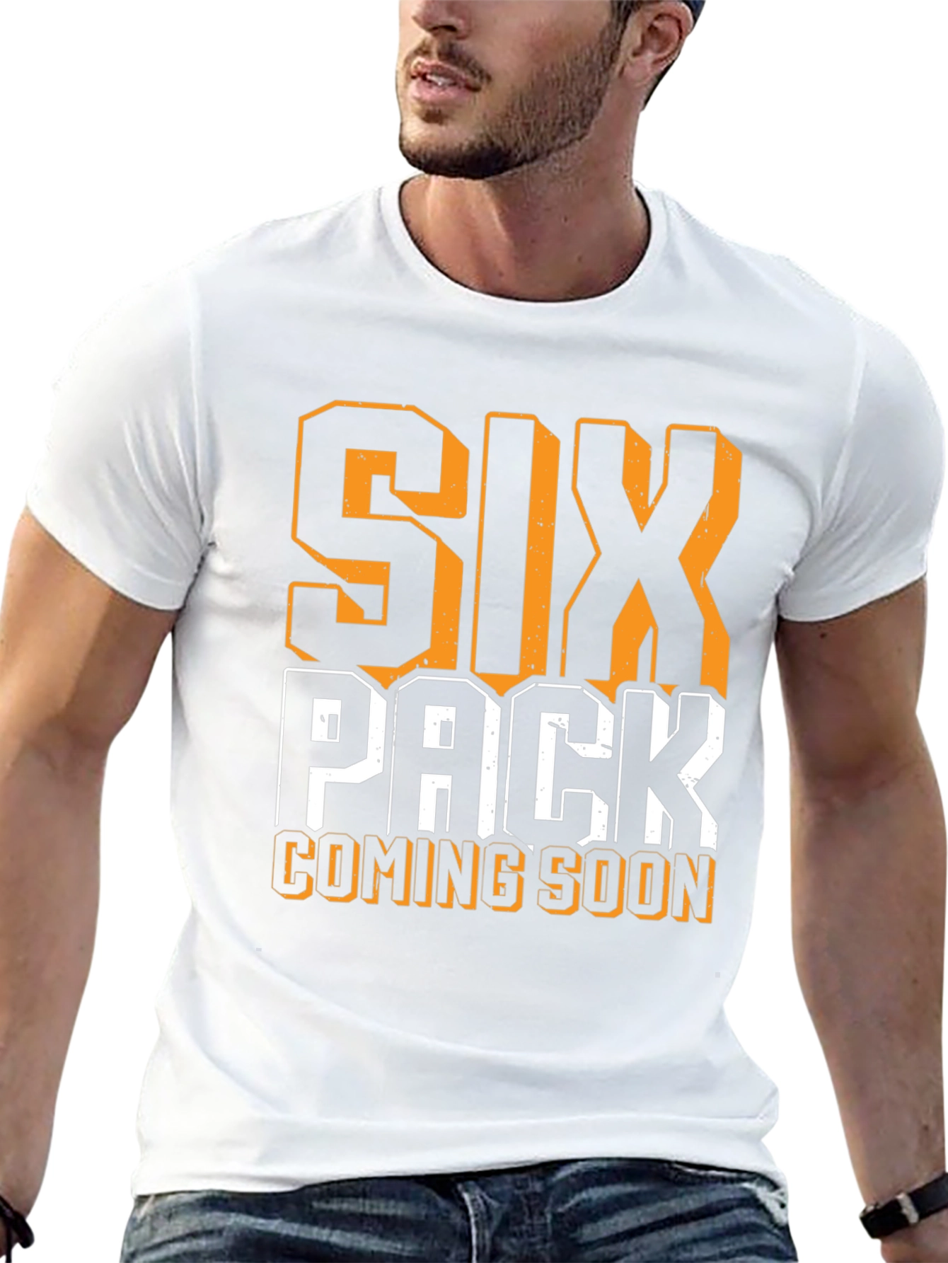 Six Pack Coming Soon Mens T-Shirt