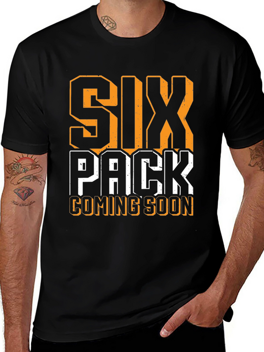 Six Pack Coming Soon Mens T-Shirt