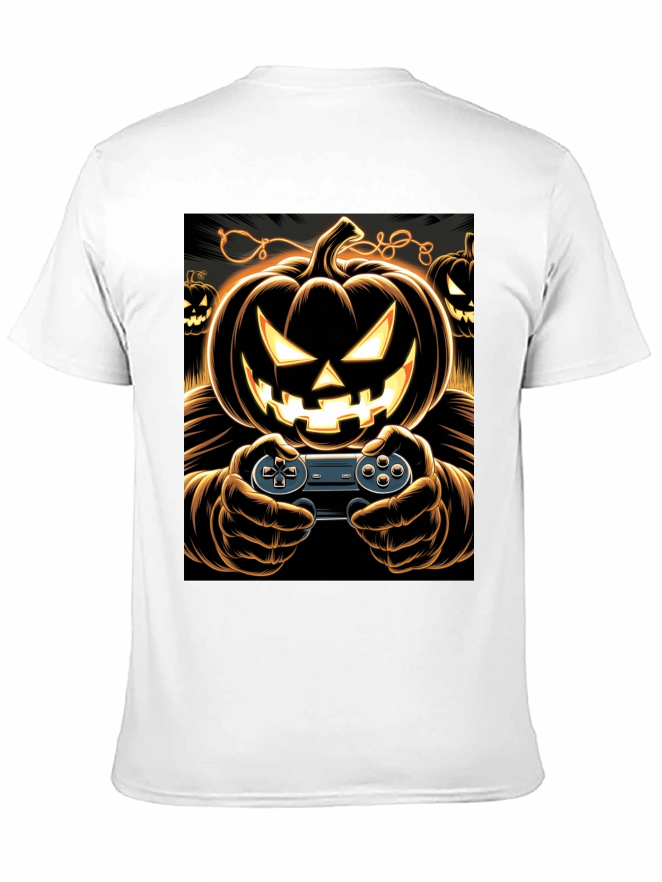 Gamer Pumpkin Halloween T-Shirt