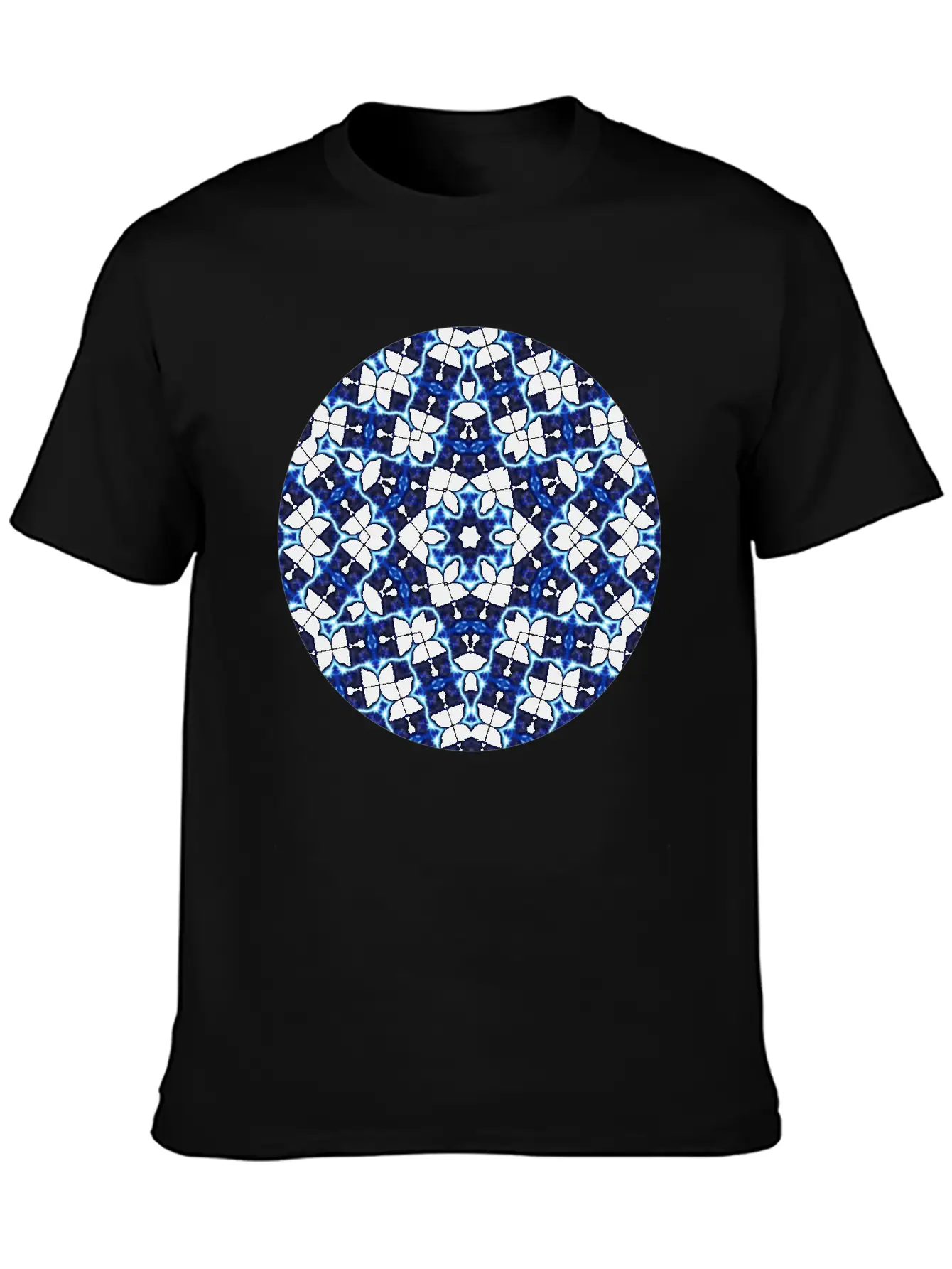 Etched Star Mandala Timeless Short Sleeve Tee – Comfy And Minimalist Design
