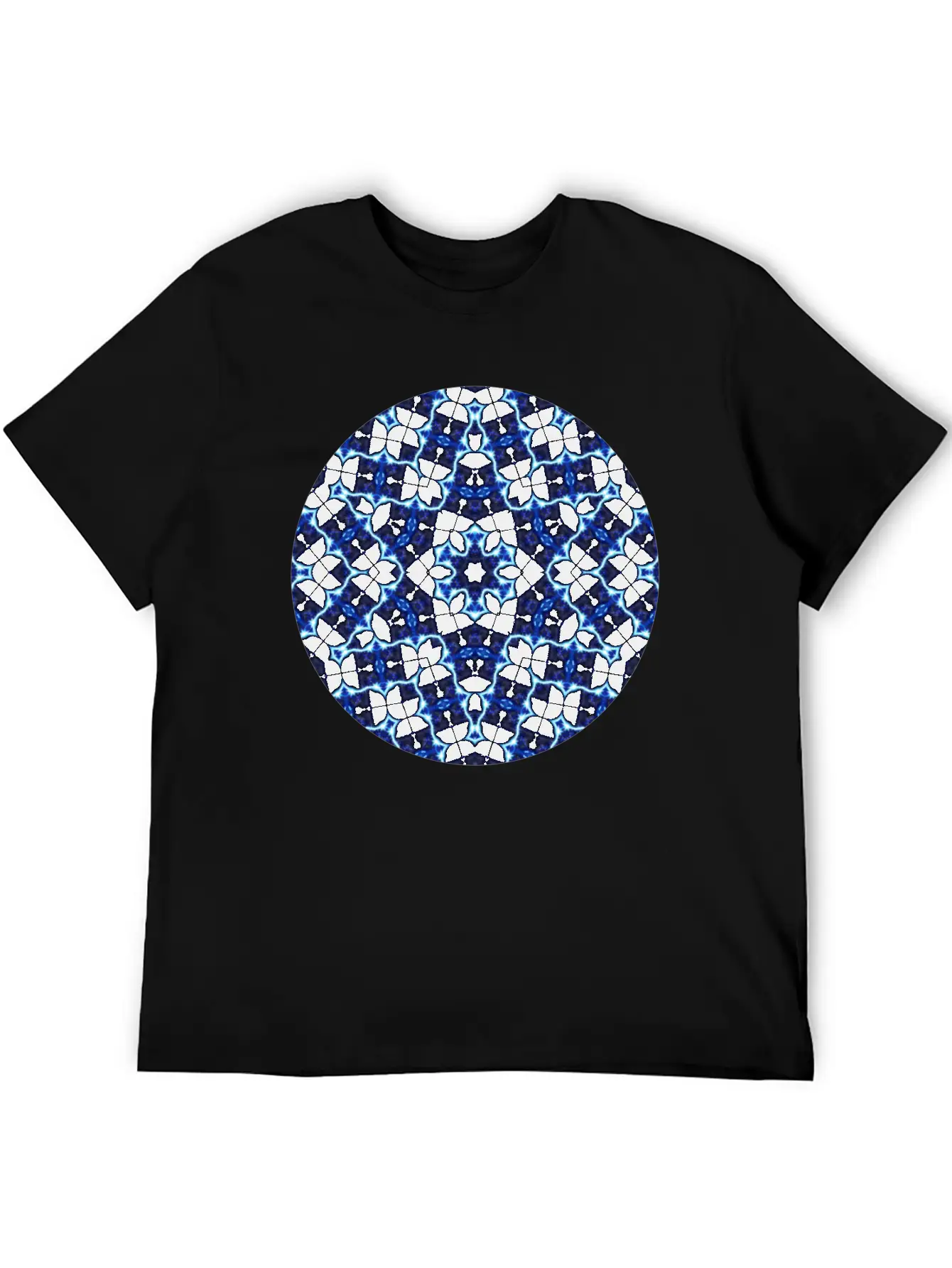 Etched Star Mandala Timeless Short Sleeve Tee – Comfy And Minimalist Design