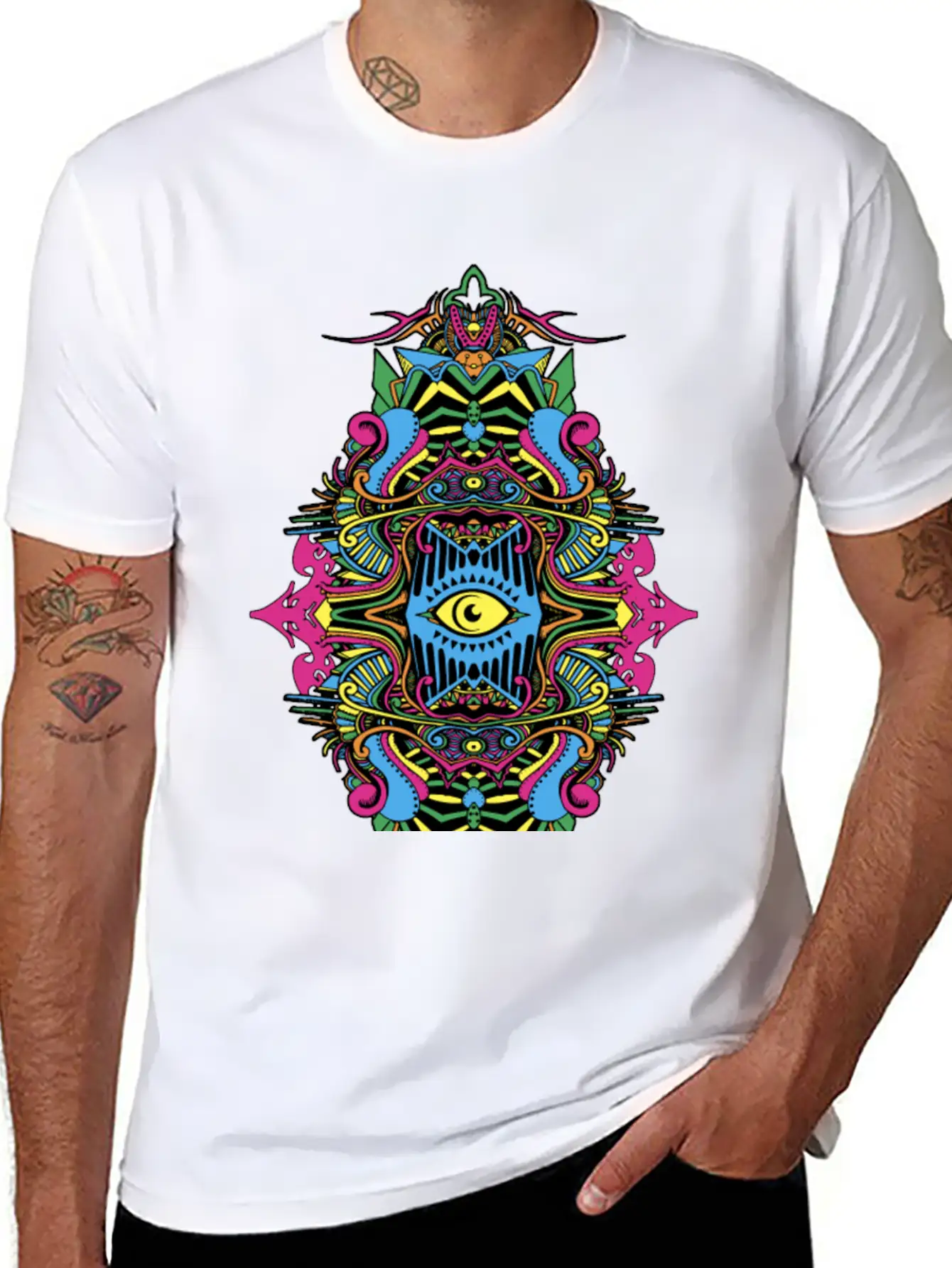Eternal Voyage III - Col Unisex Short Sleeve Soft Cotton T-Shirt – Casual Everyday Wear