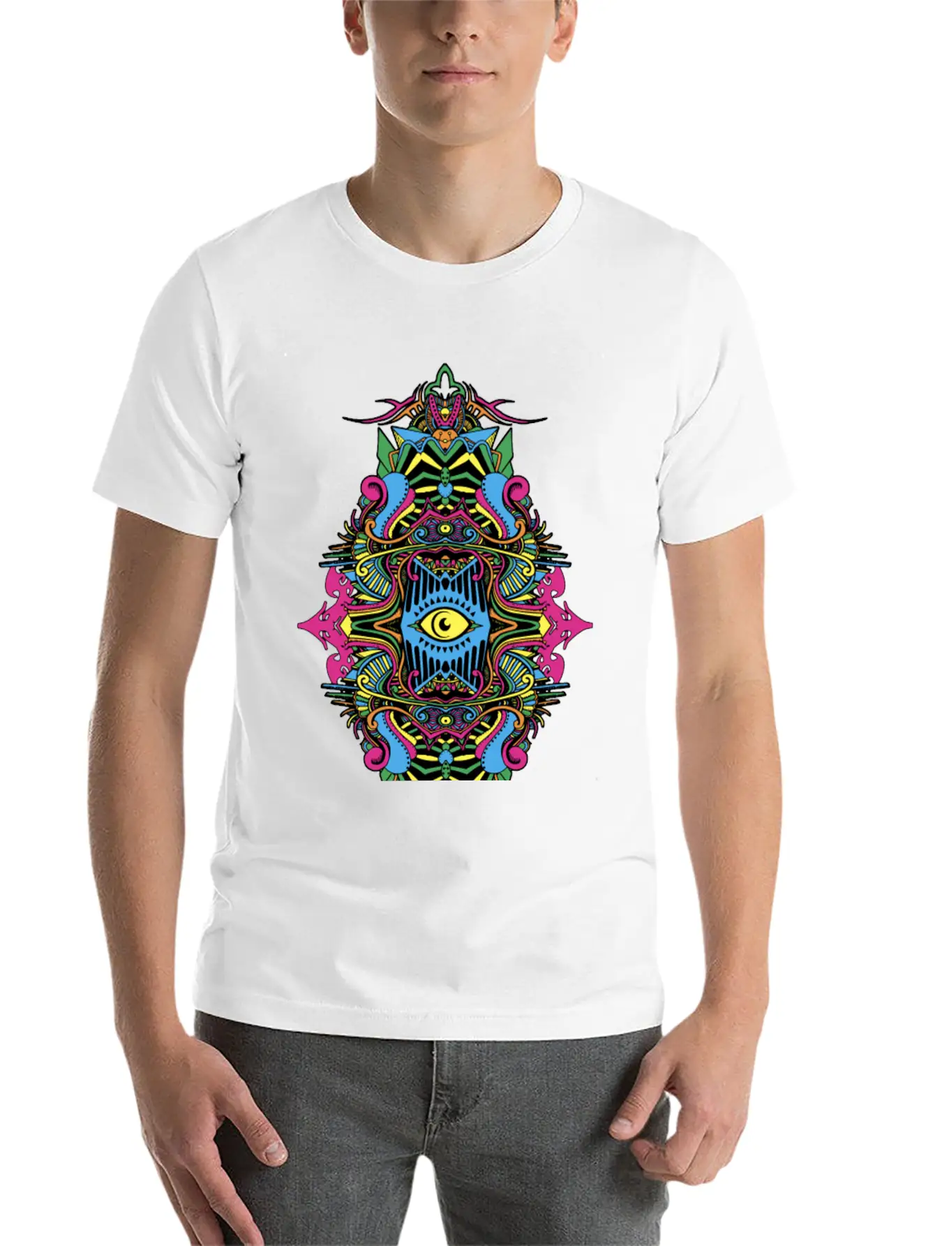 Eternal Voyage III - Col Unisex Short Sleeve Soft Cotton T-Shirt – Casual Everyday Wear