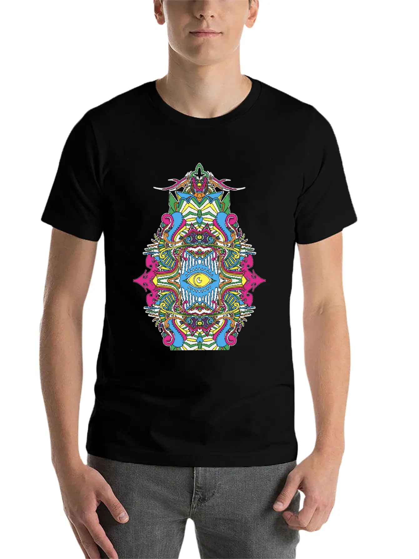 Eternal Voyage III - Col Unisex Short Sleeve Soft Cotton T-Shirt – Casual Everyday Wear