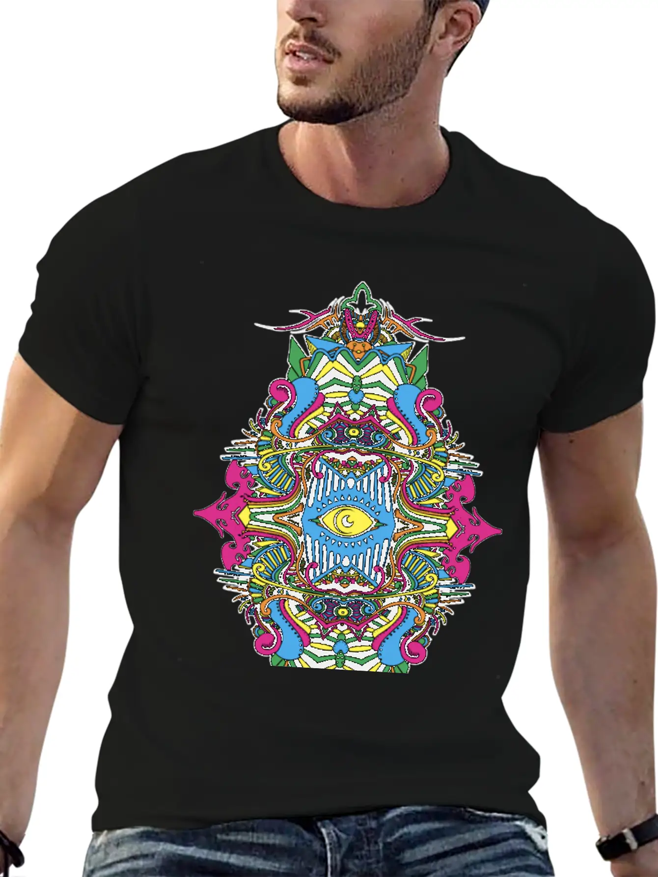 Eternal Voyage III - Col Unisex Short Sleeve Soft Cotton T-Shirt – Casual Everyday Wear