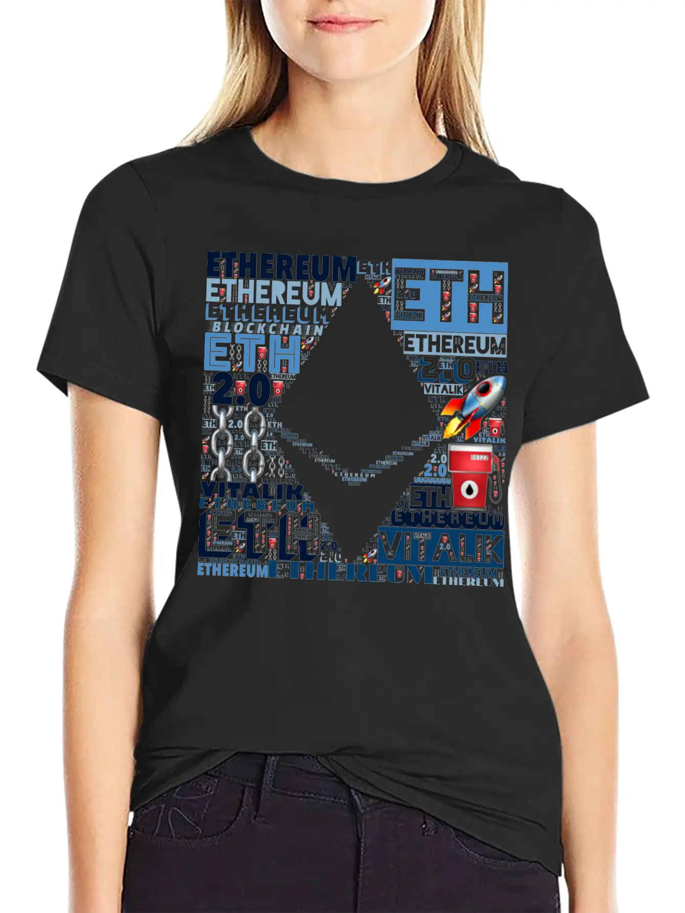 ETHEREUM 2.0 CRYPTO Comfortable Minimalist Graphic Tee – Summer Style Essential