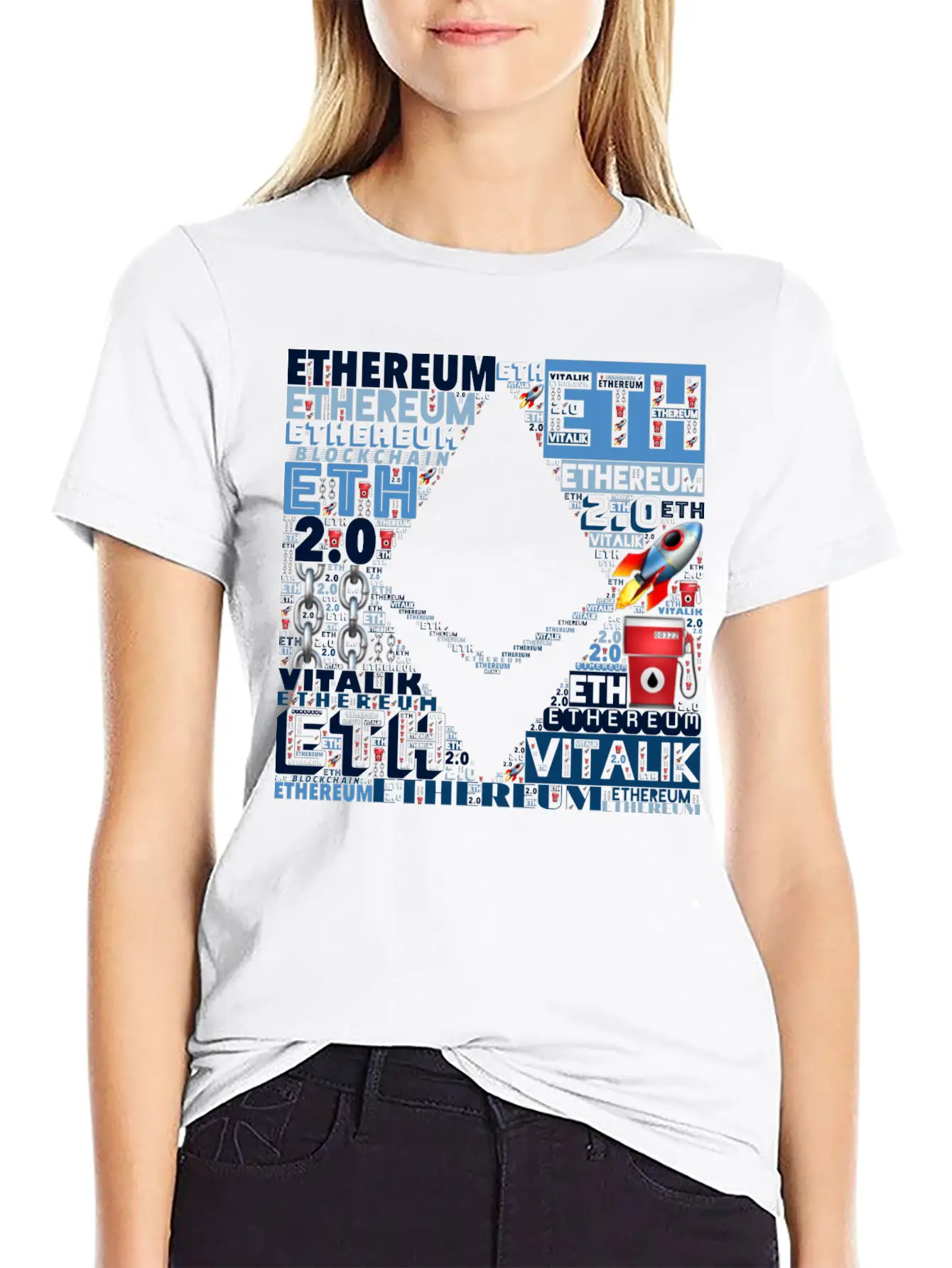 ETHEREUM 2.0 CRYPTO Comfortable Minimalist Graphic Tee – Summer Style Essential