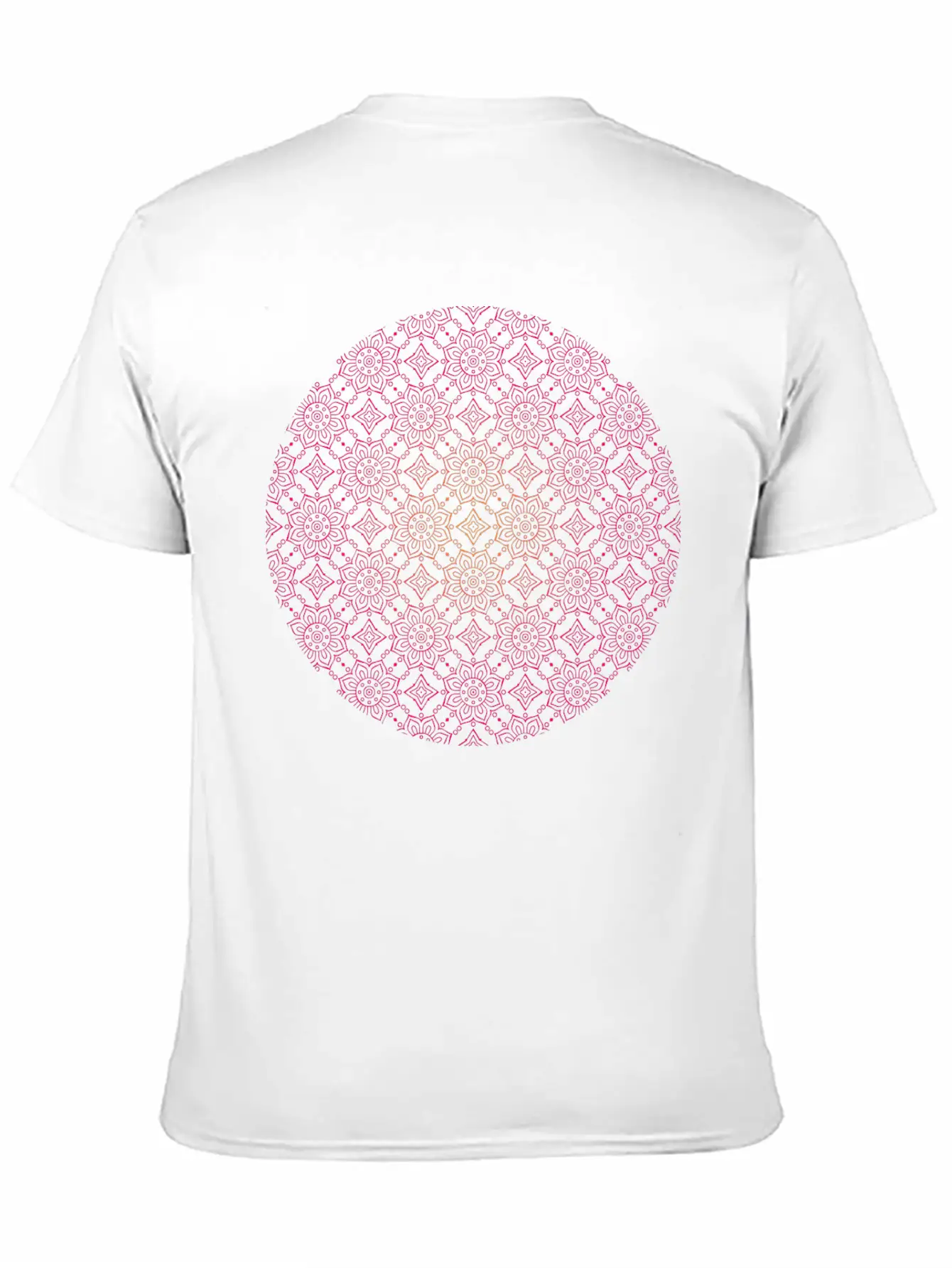 Ethinic Floral Seamless Pattern Stylish Everyday T-Shirt – Unisex Basic Cotton Tee