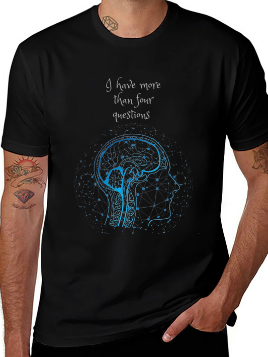 Intriguing Brain Anatomy T-Shirt - More Than Four Questions