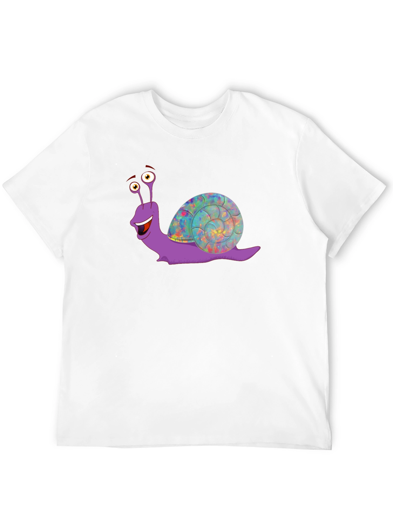 Funny Snail Graphic T-Shirt - Black