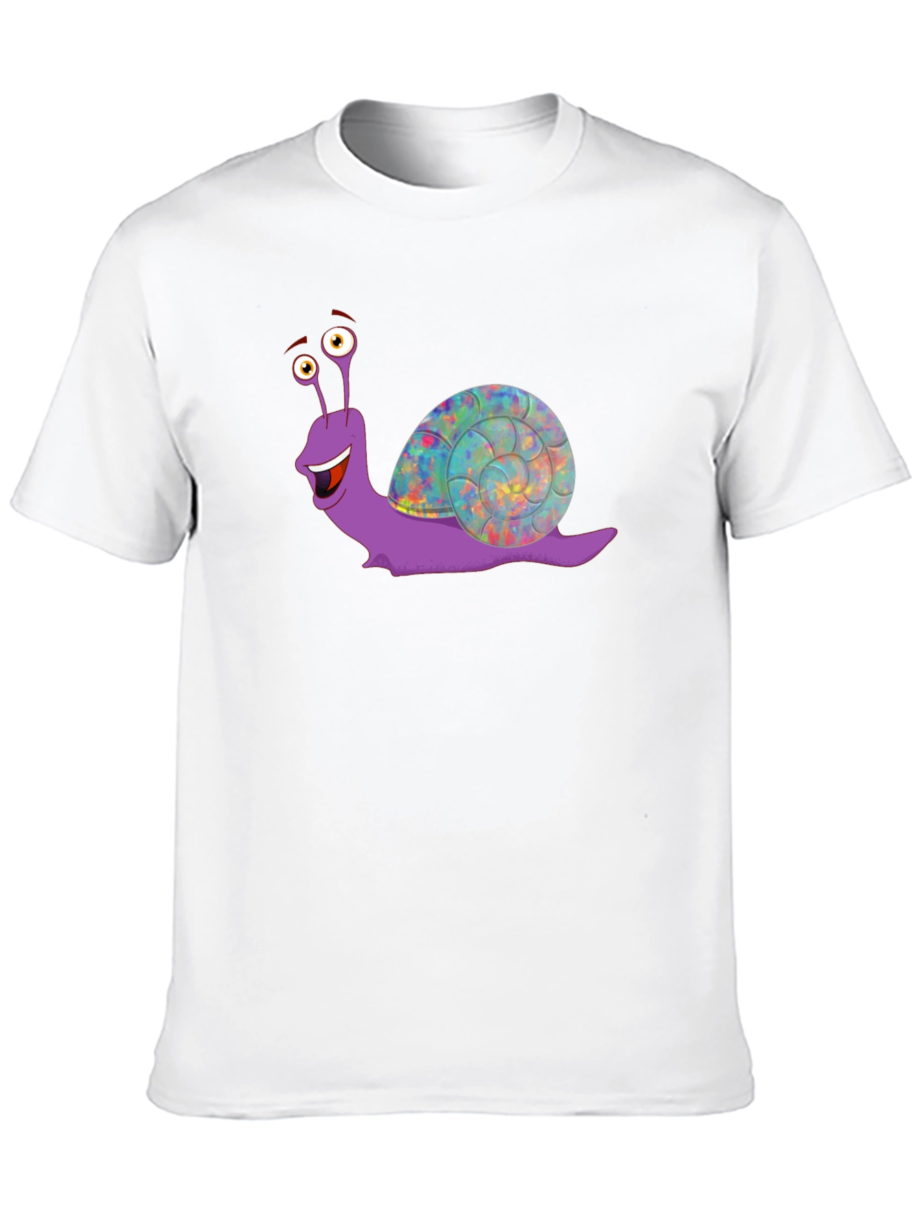 Funny Snail Graphic T-Shirt - Black