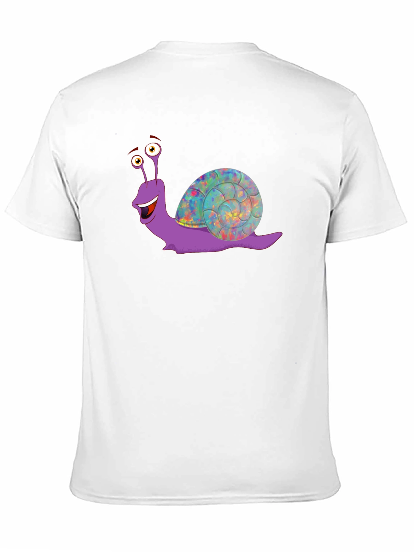 Funny Snail Graphic T-Shirt - Black